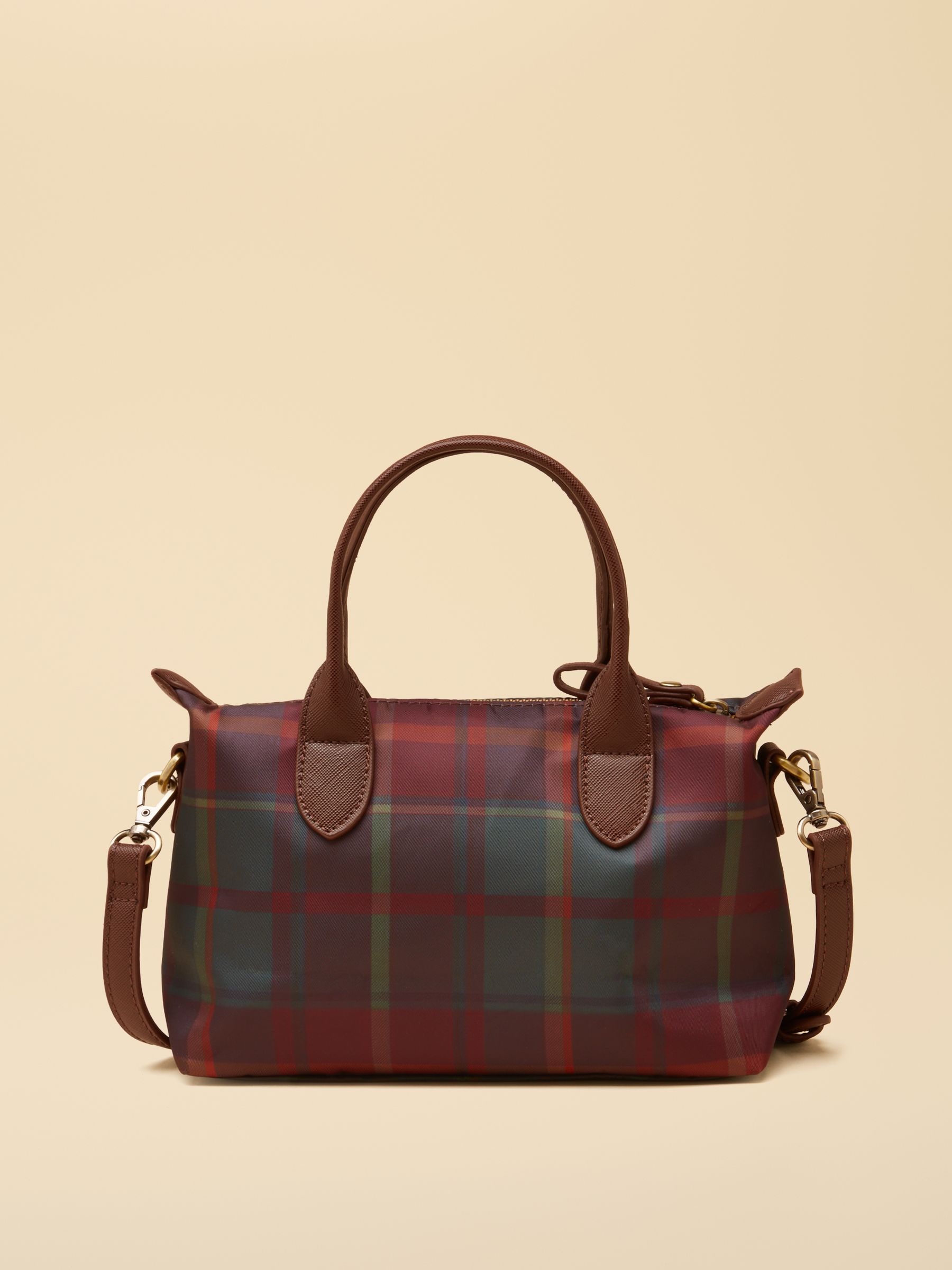 Mini Berry Check Crossbody Handbag - Image 6 of 8