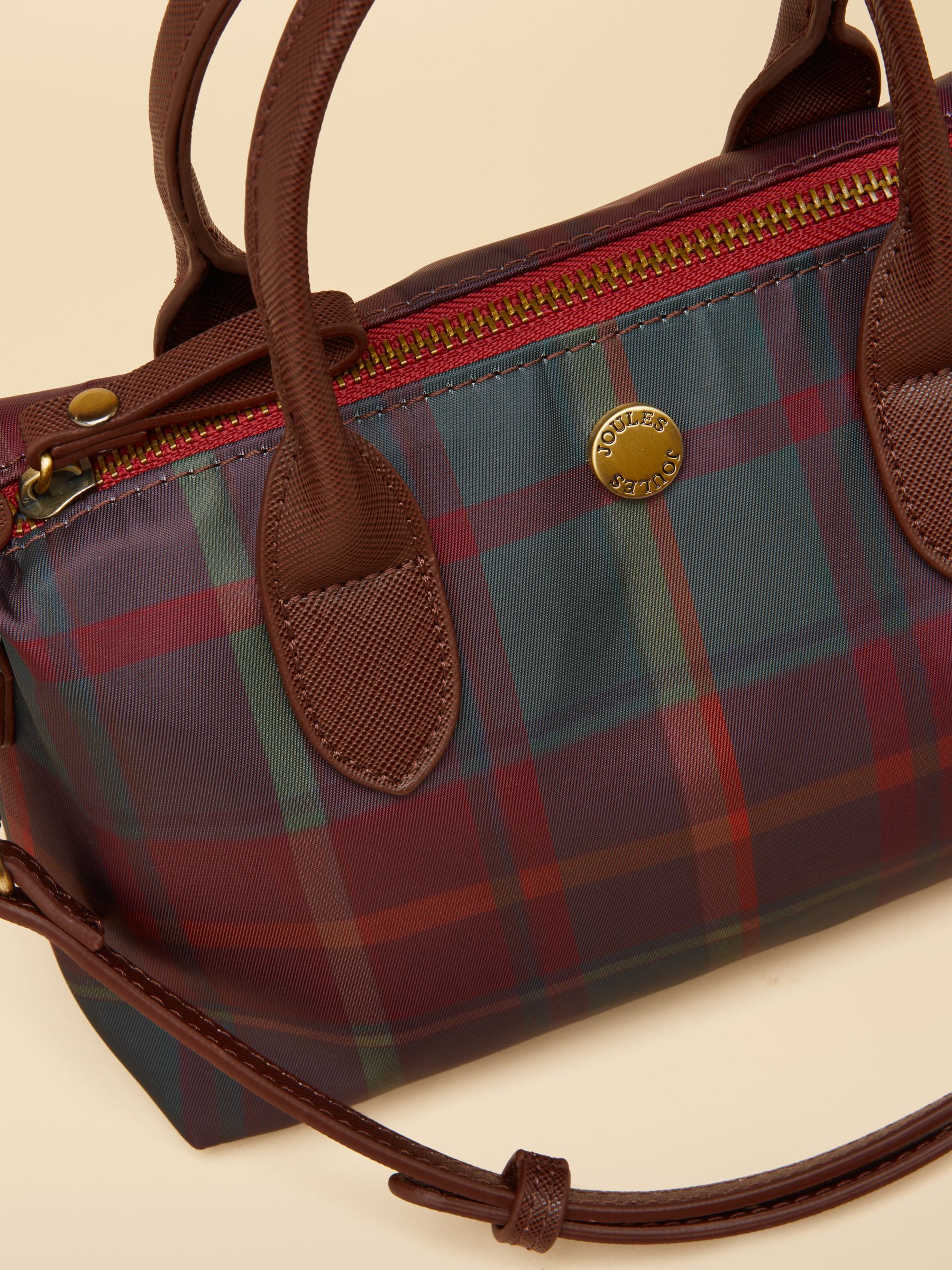 Mini Berry Check Crossbody Handbag - Image 7 of 8
