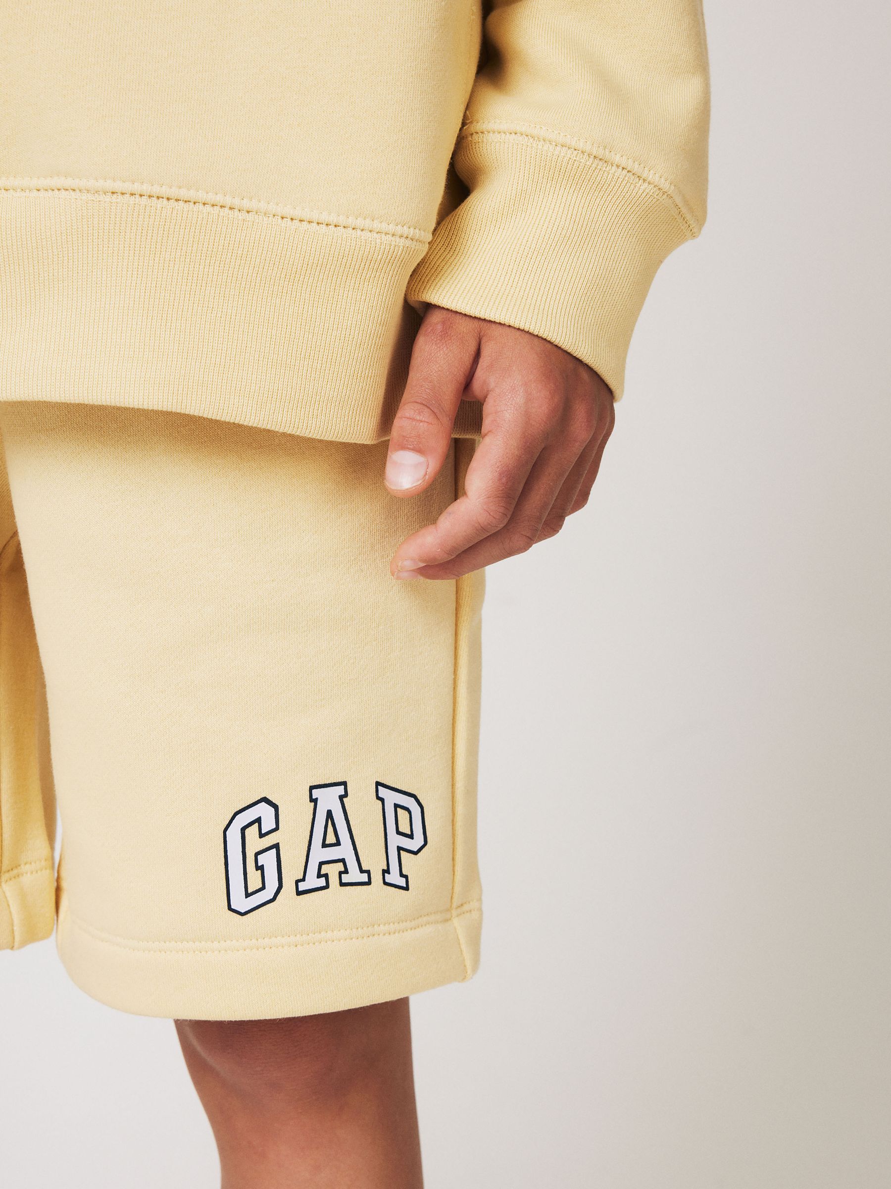 Yellow Pull On Logo Jogger Shorts (4-13yrs) - Image 5 of 9