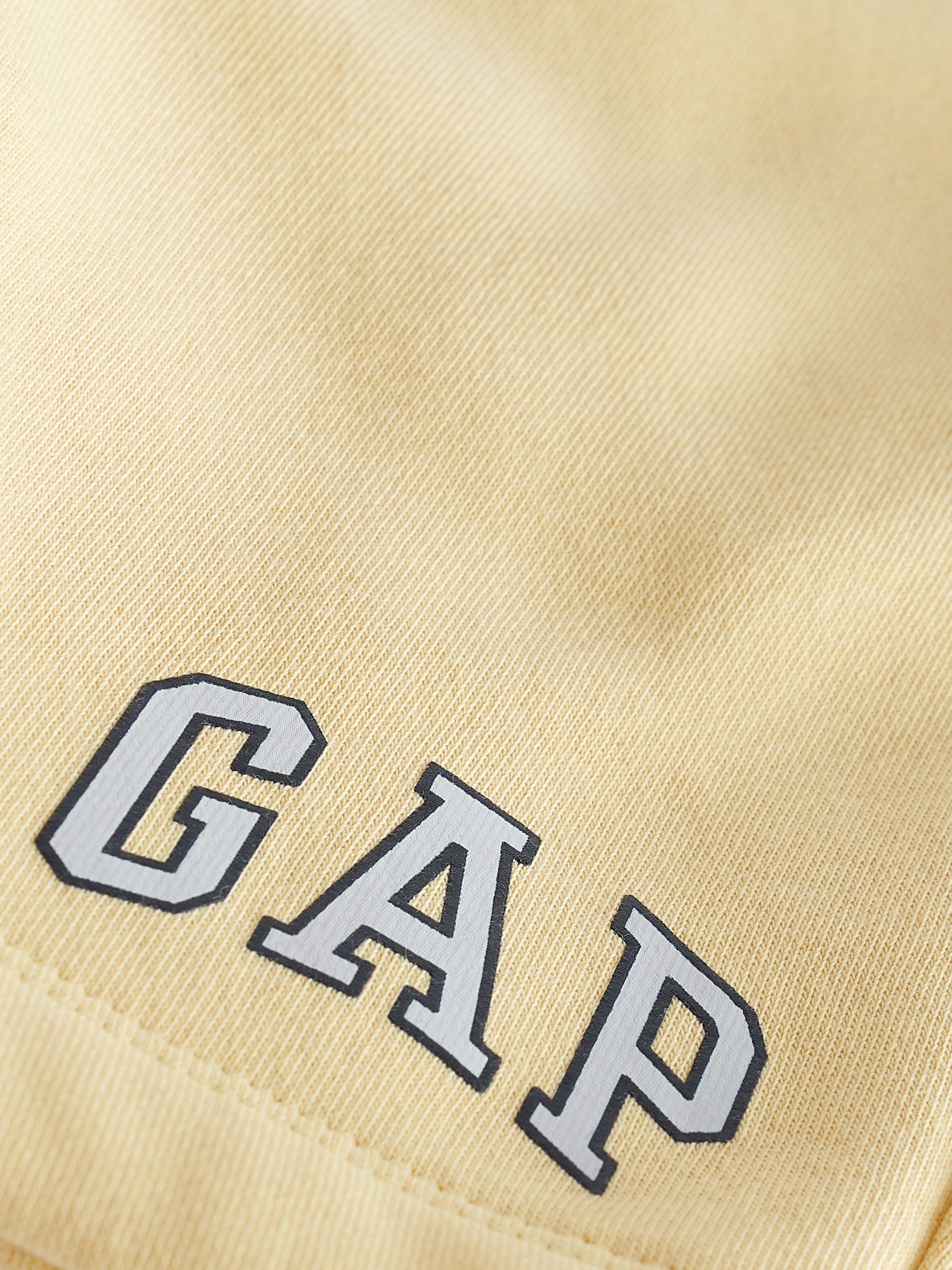 Yellow Pull On Logo Jogger Shorts (4-13yrs) - Image 8 of 9
