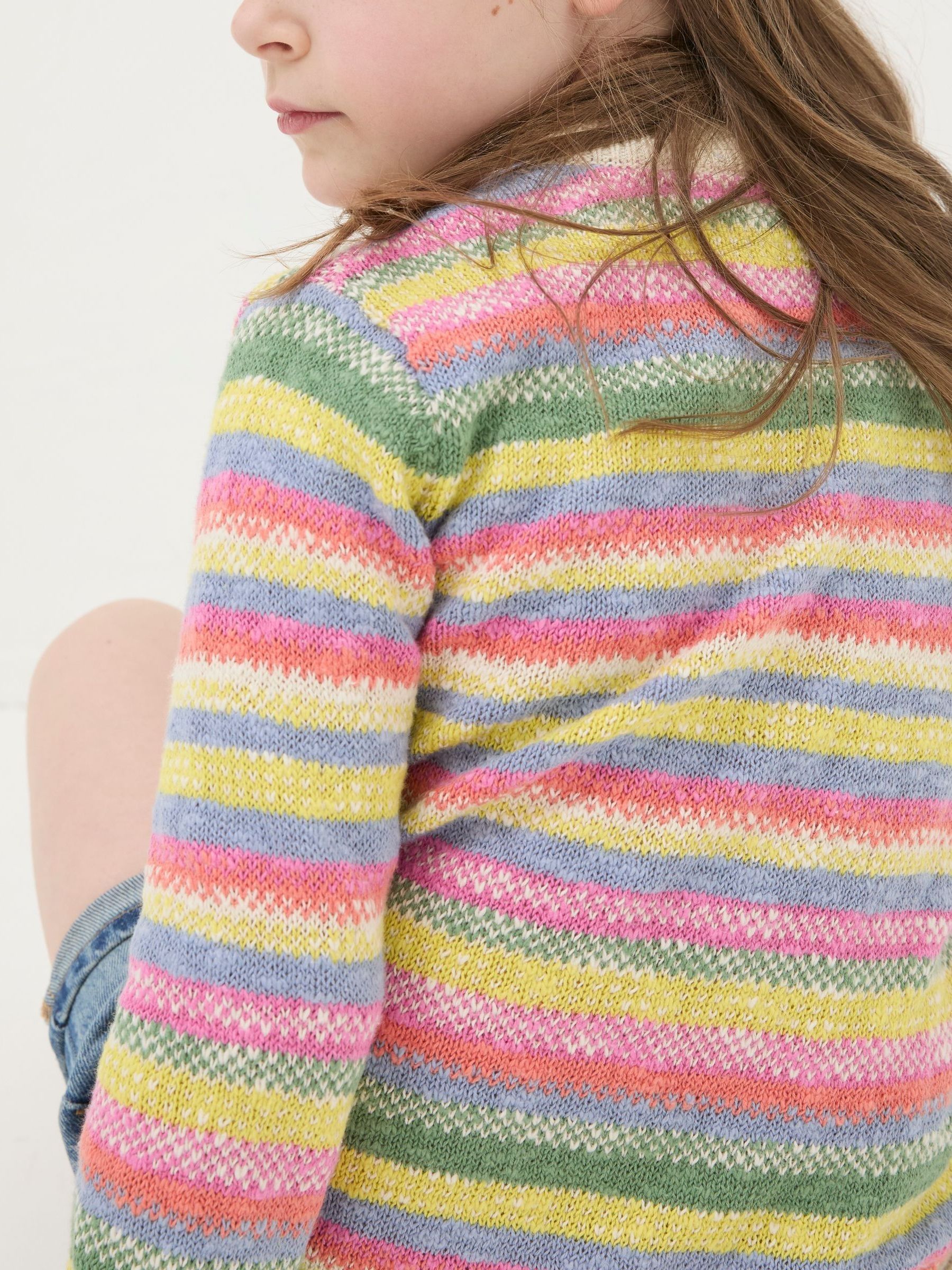 Solene Yellow Stripe Jumper - Image 4 of 5