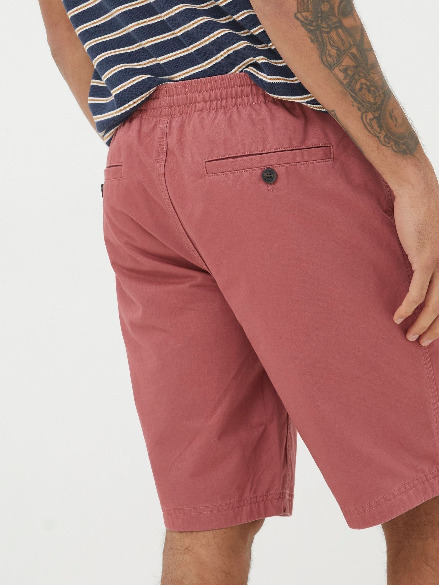 Seaton Red Pull On Shorts - Image 2 of 5