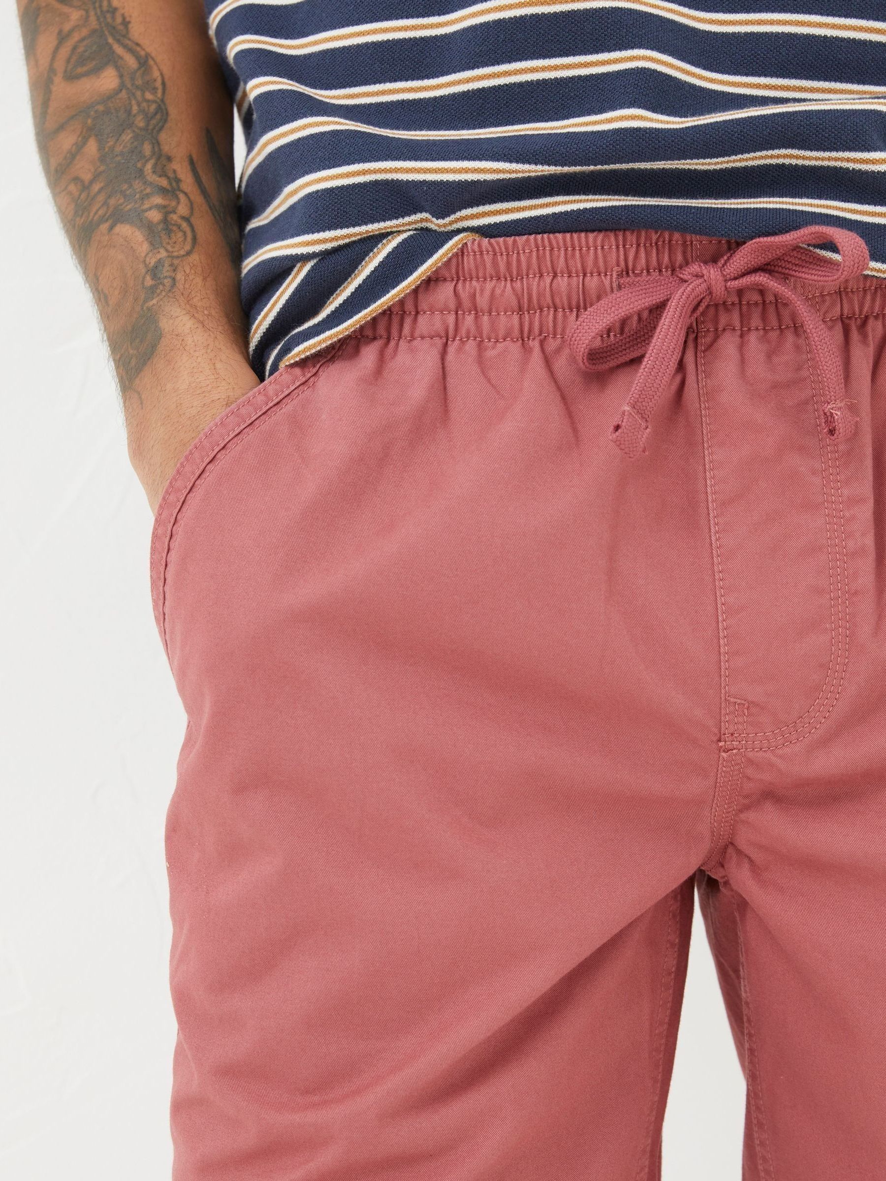 Seaton Red Pull On Shorts - Image 4 of 5