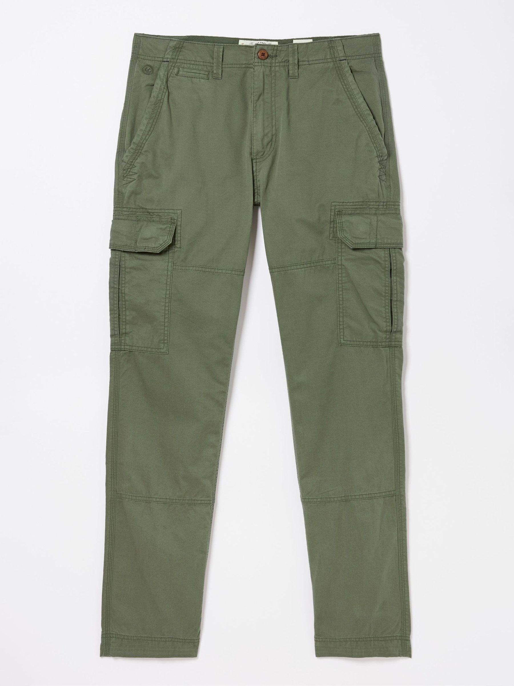 Corby Green Straight Cargo Trousers - Image 5 of 5