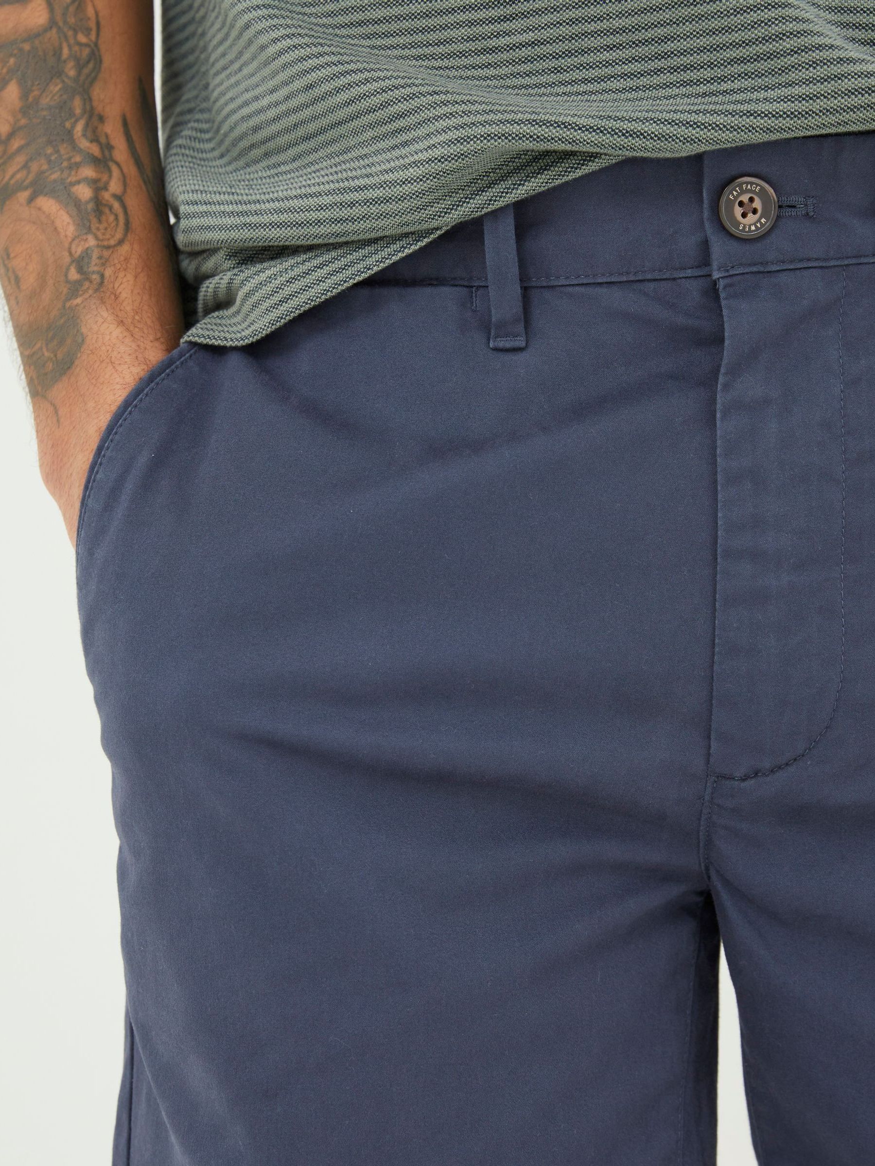 Navy Blue Mawes Chinos Shorts - Image 3 of 4