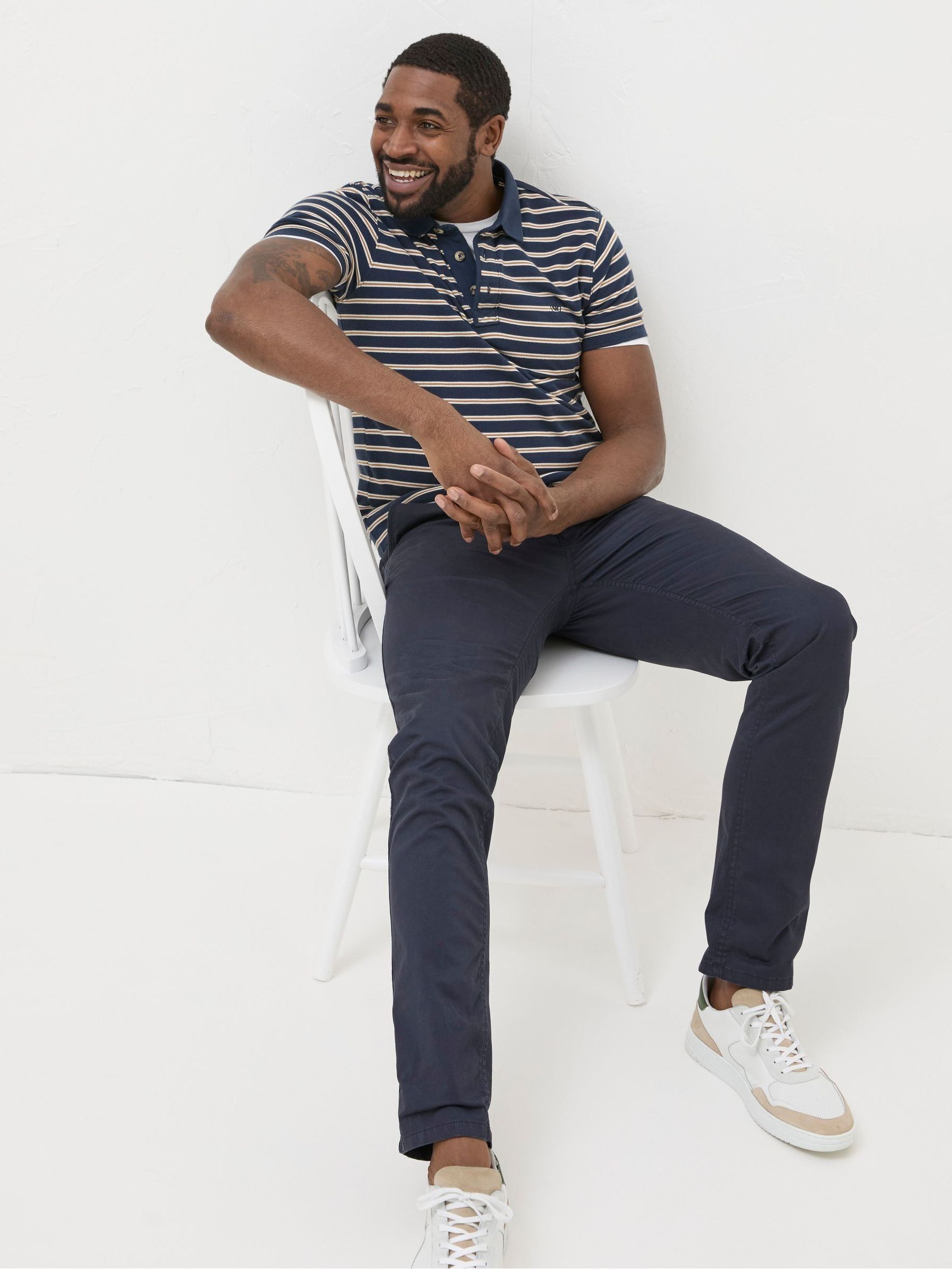 Blue Slim Heyshott Chinos - Image 1 of 5