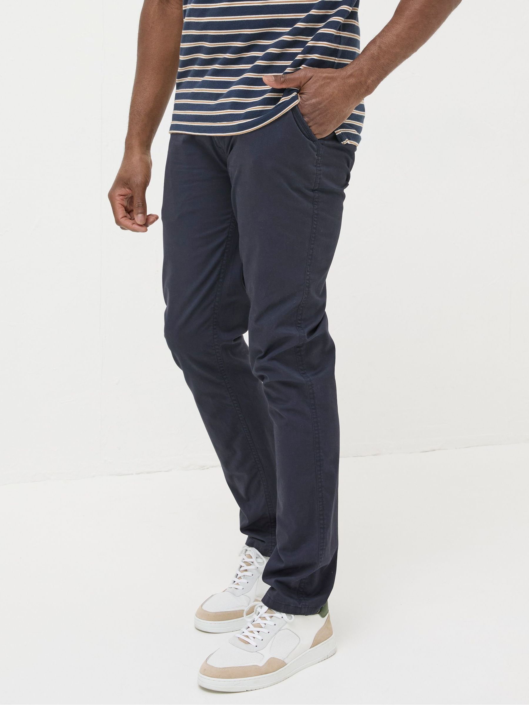 Blue Slim Heyshott Chinos - Image 3 of 5
