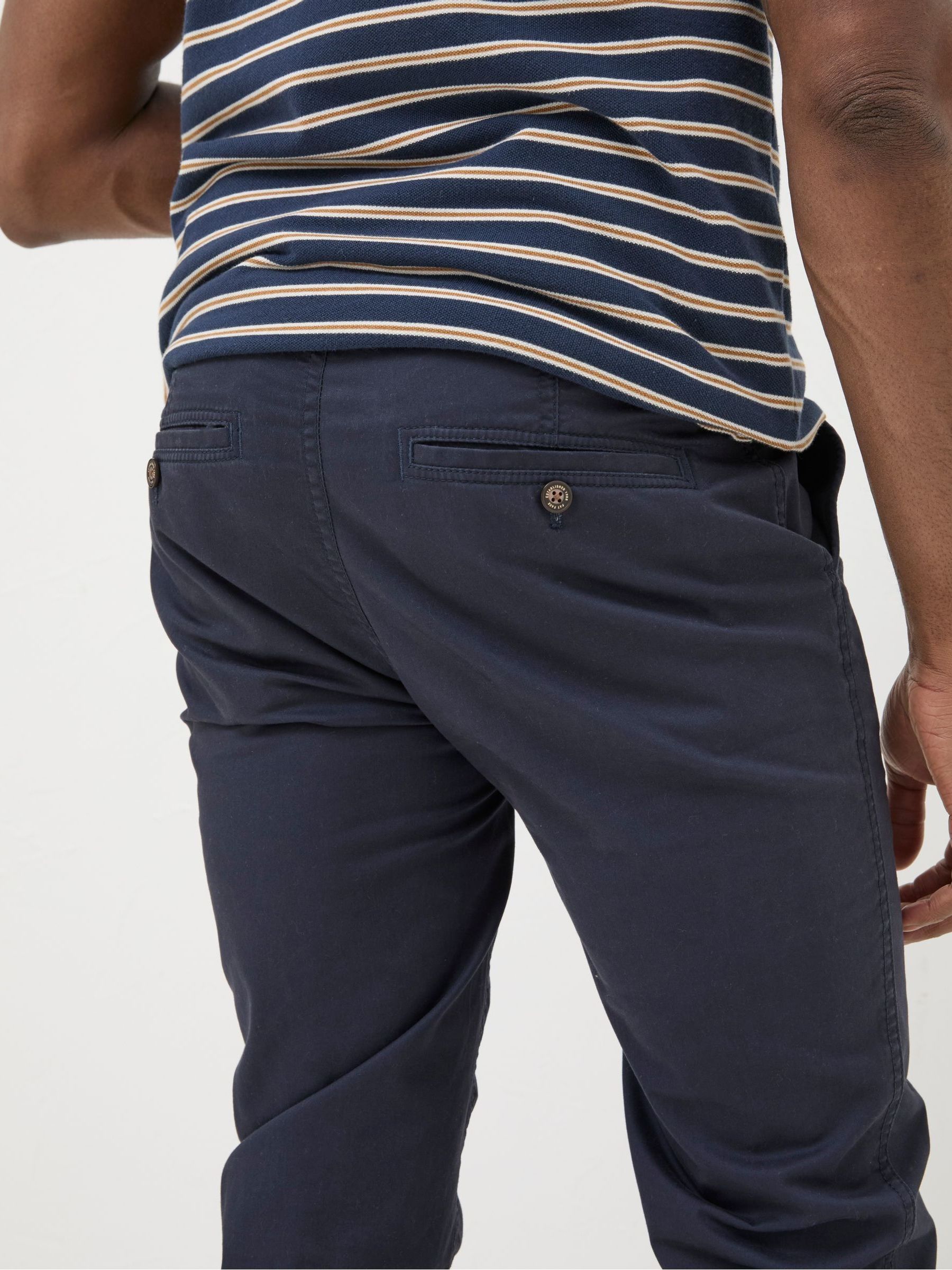Blue Slim Heyshott Chinos - Image 4 of 5