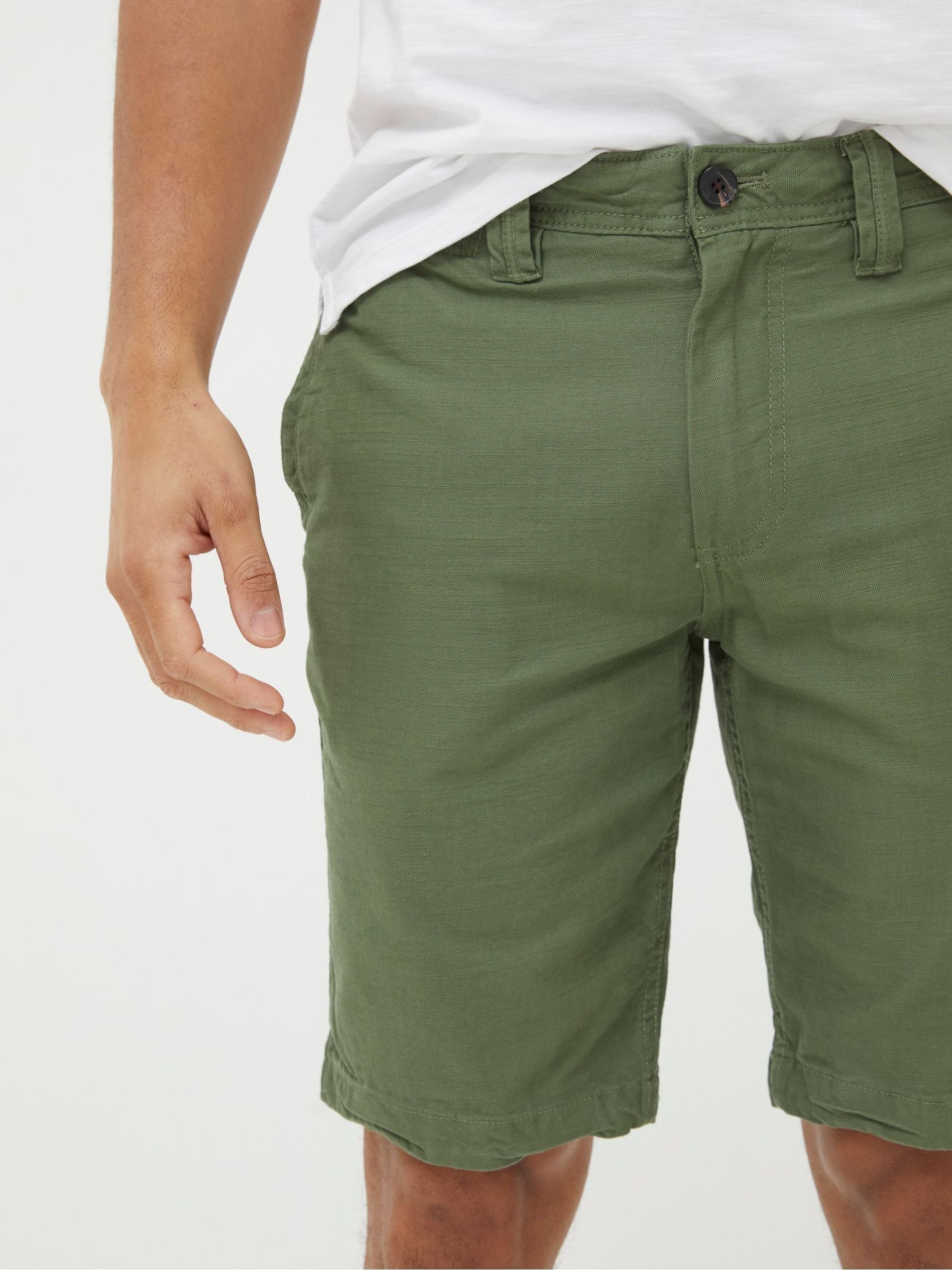 Green Stow Flat Front Shorts - Image 3 of 4