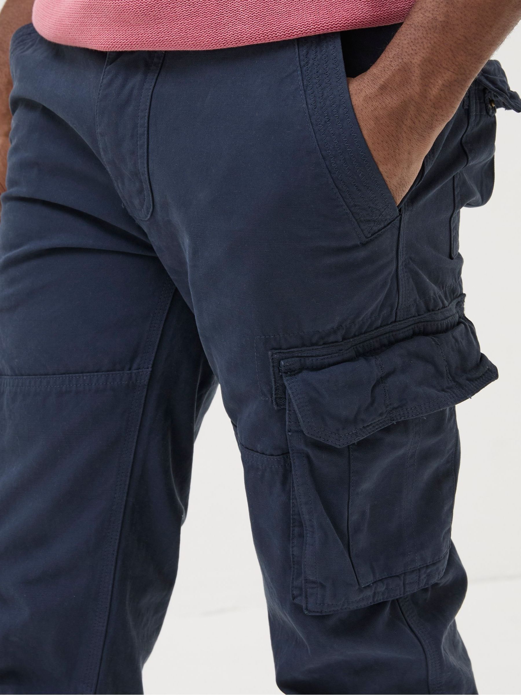 Breakyard Blue Cargo Trousers - Image 4 of 5