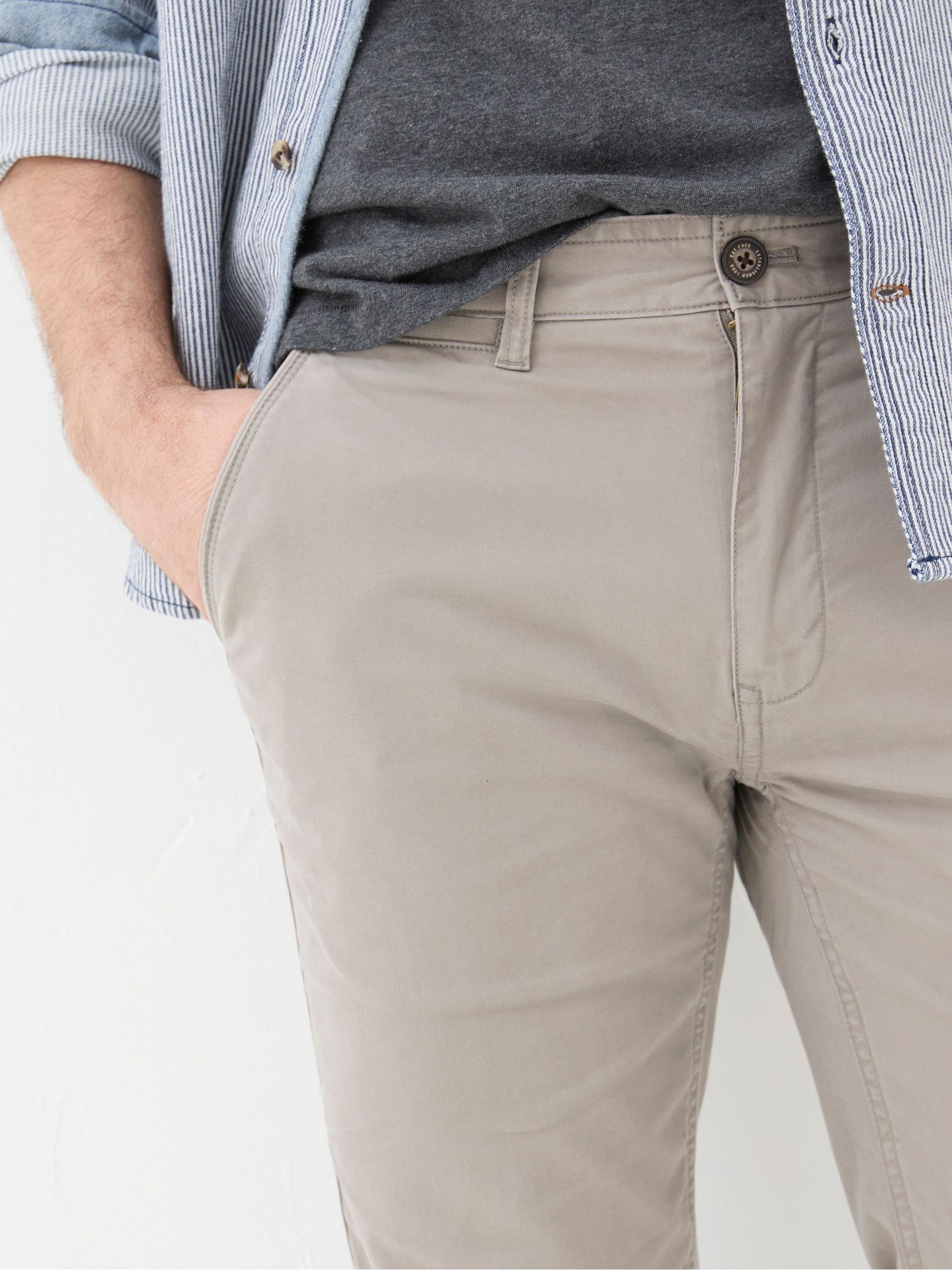 Heyshott Grey Slim Chinos Trousers - Image 4 of 5