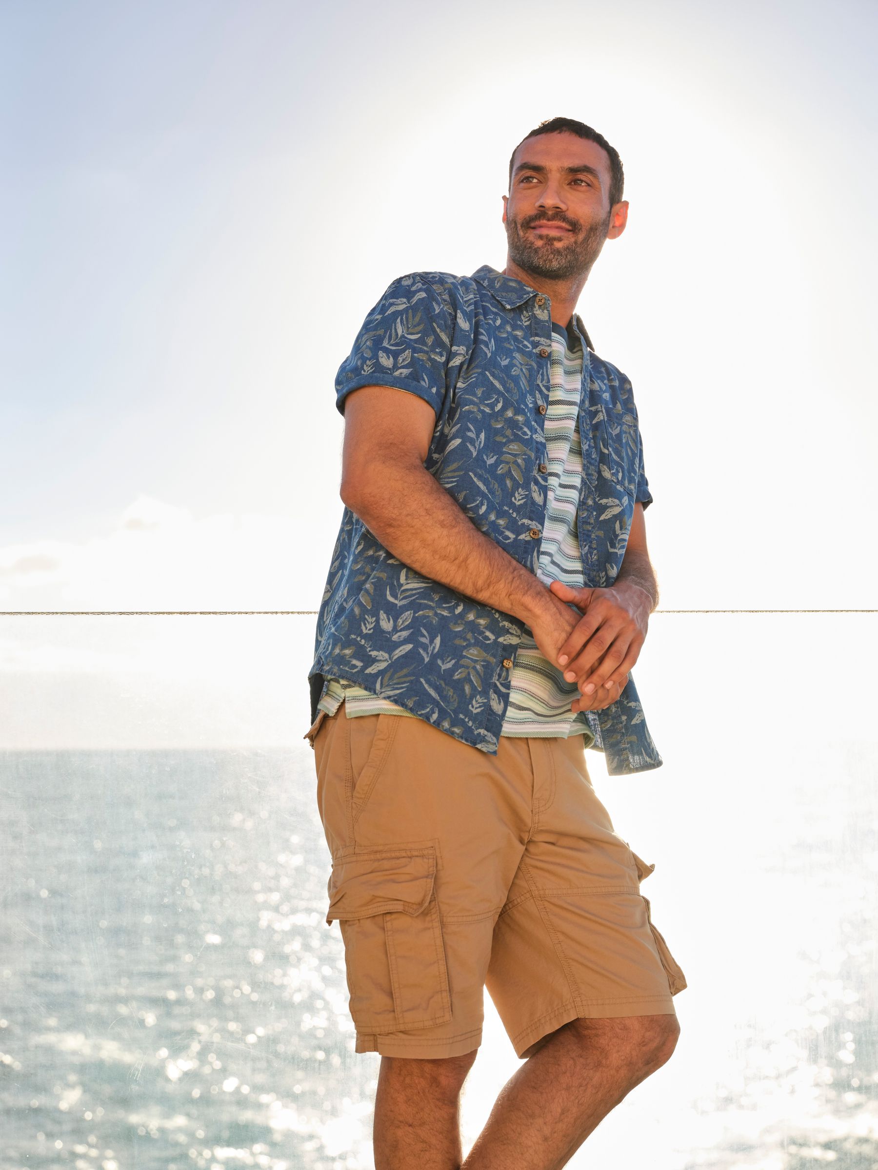 Bude Tan Brown Lightweight Cargo Shorts - Image 2 of 8