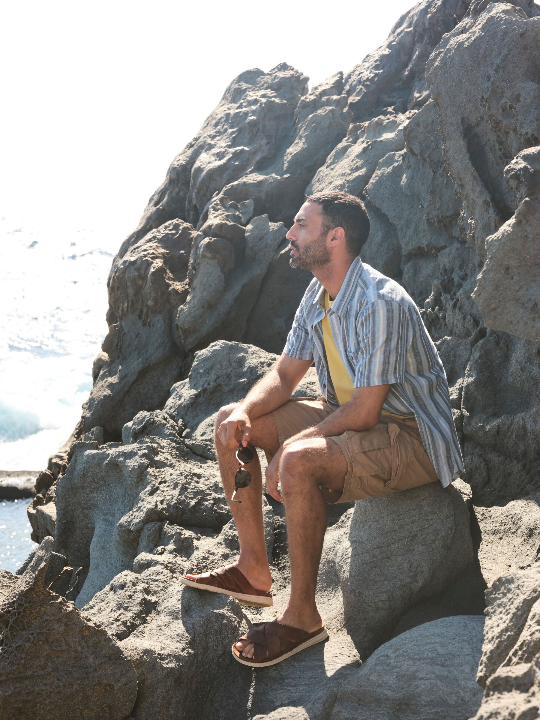 Bude Tan Brown Lightweight Cargo Shorts - Image 4 of 8