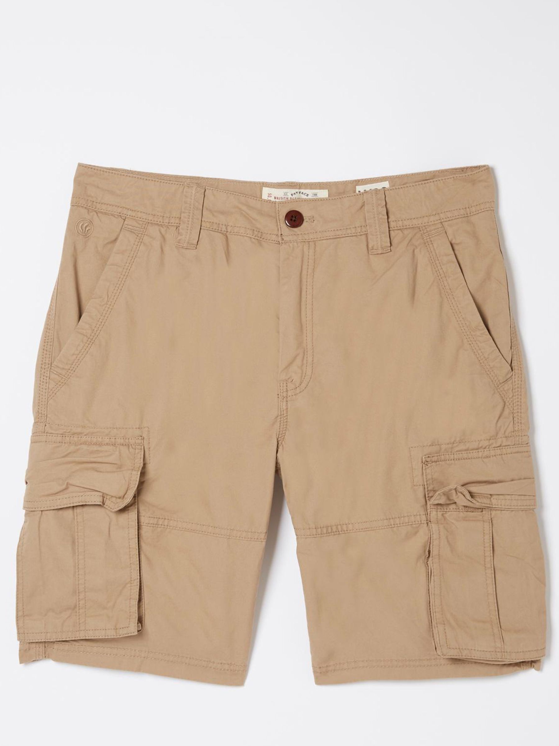 Bude Tan Brown Lightweight Cargo Shorts - Image 8 of 8
