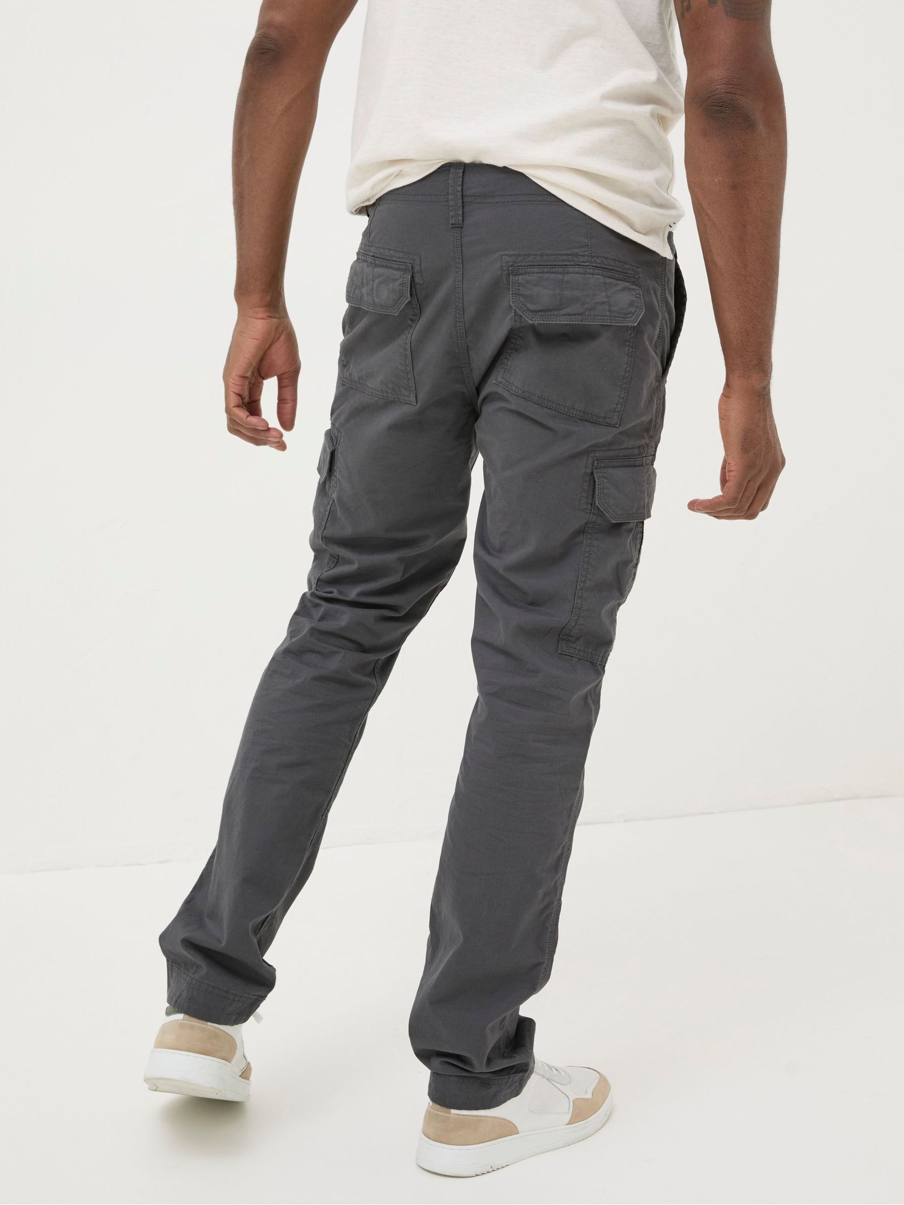 Corby Grey Straight Cargo Trousers - Image 2 of 4