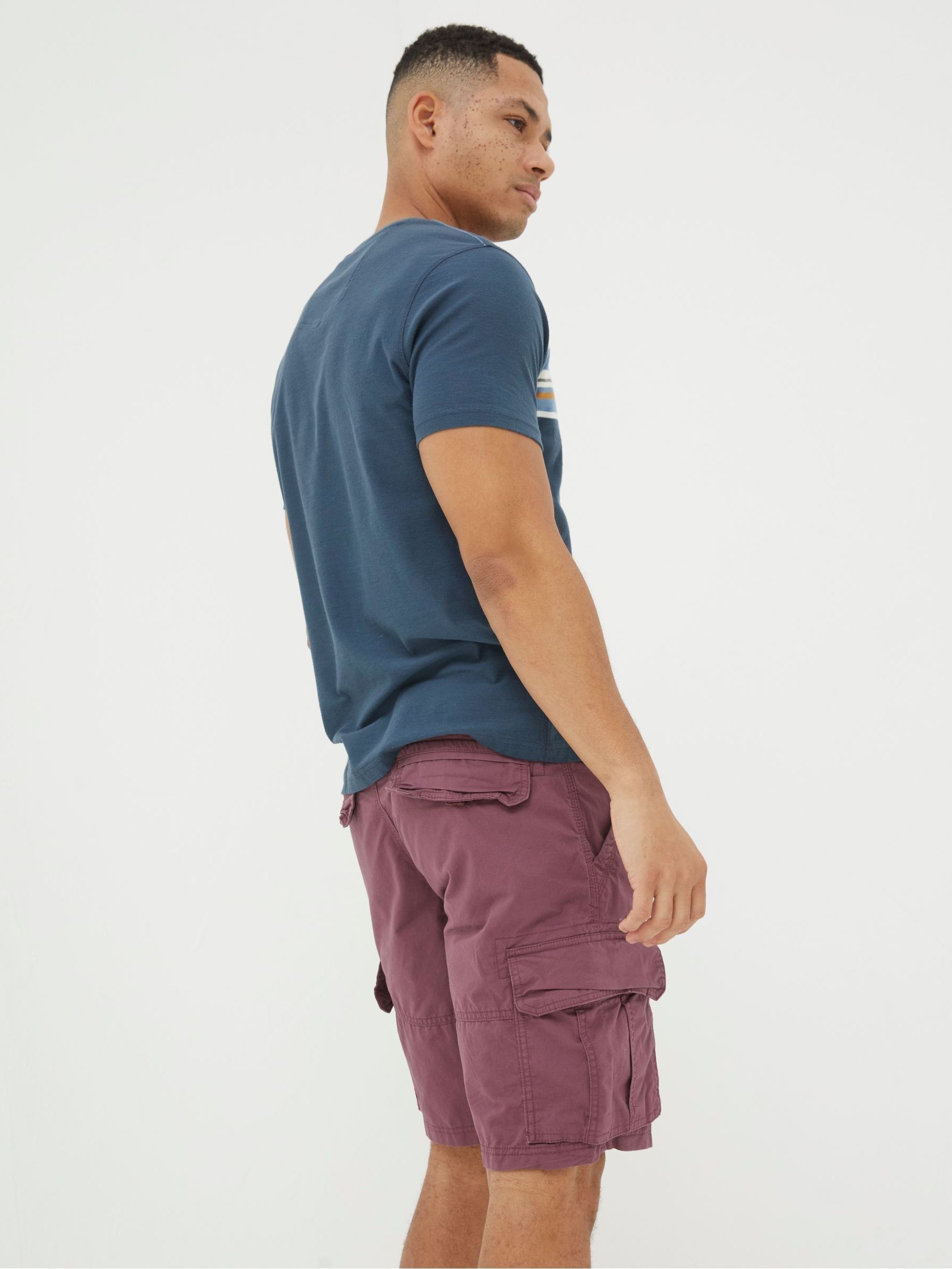 Bude Purple Lightweight Cargo Shorts - Image 2 of 4