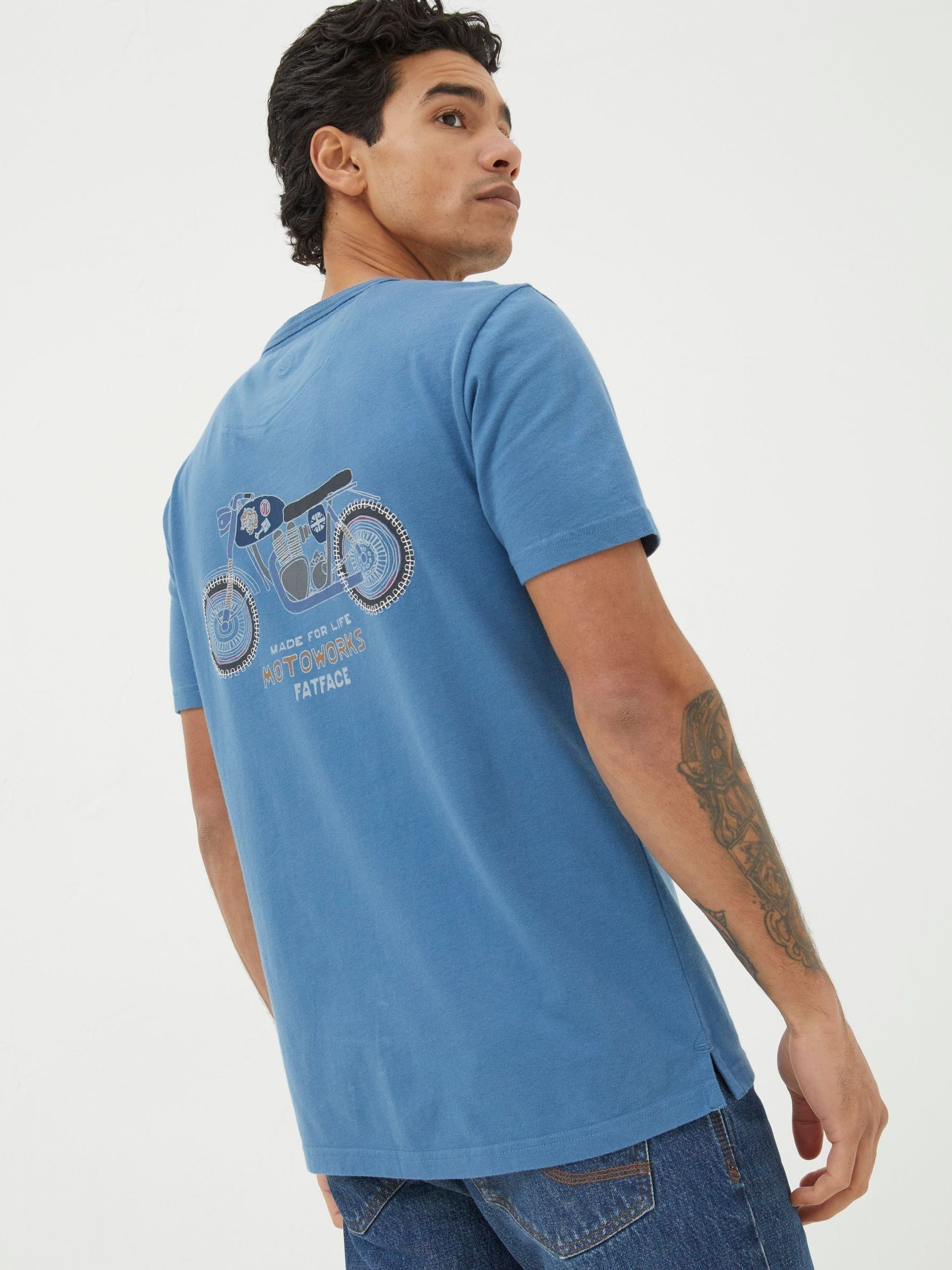Blue Motoworks T-Shirt - Image 2 of 5 Blue Motoworks T-Shirt - Image 2 of 5