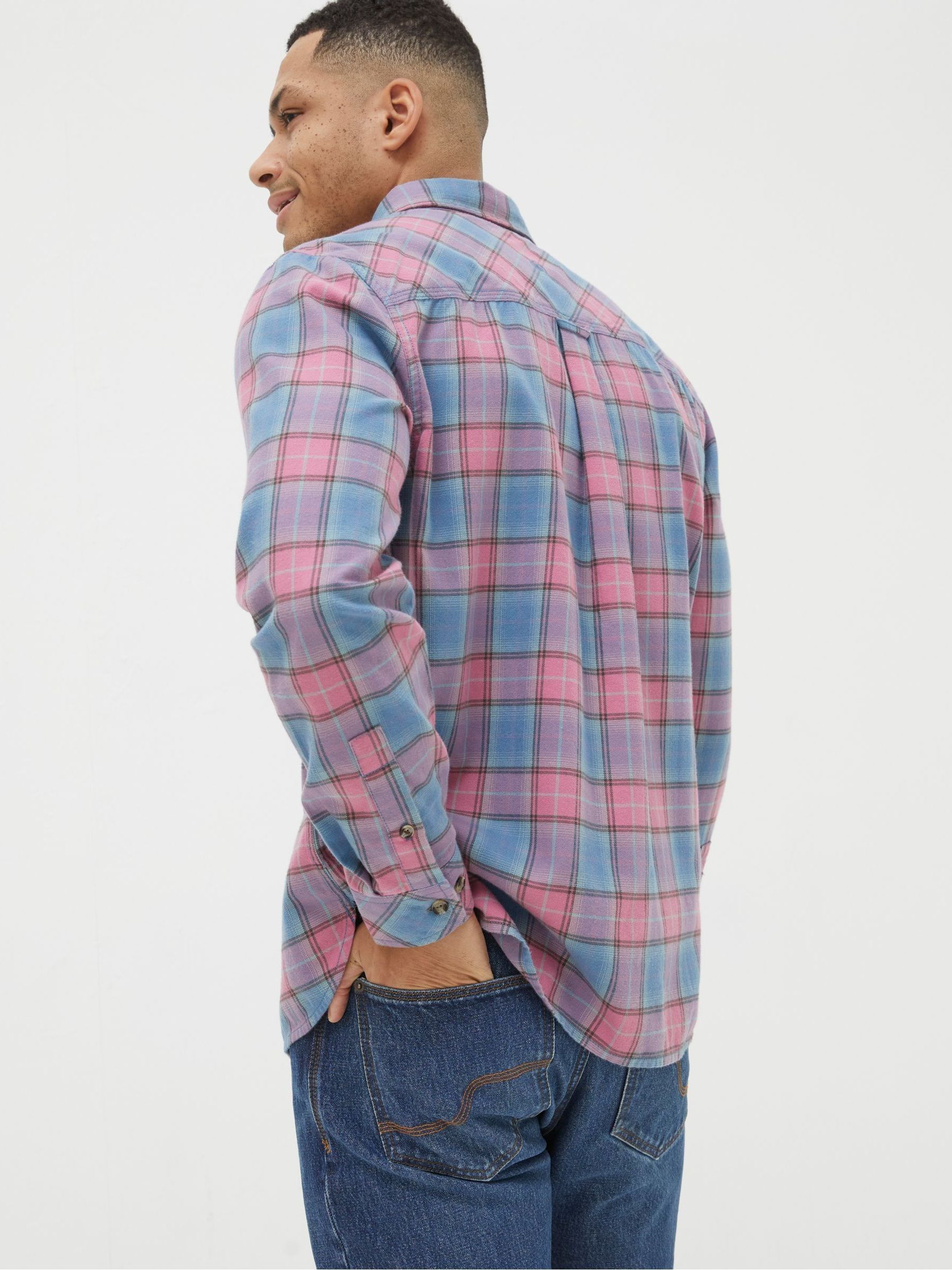 Pink Bibury Check Shirt - Image 3 of 5