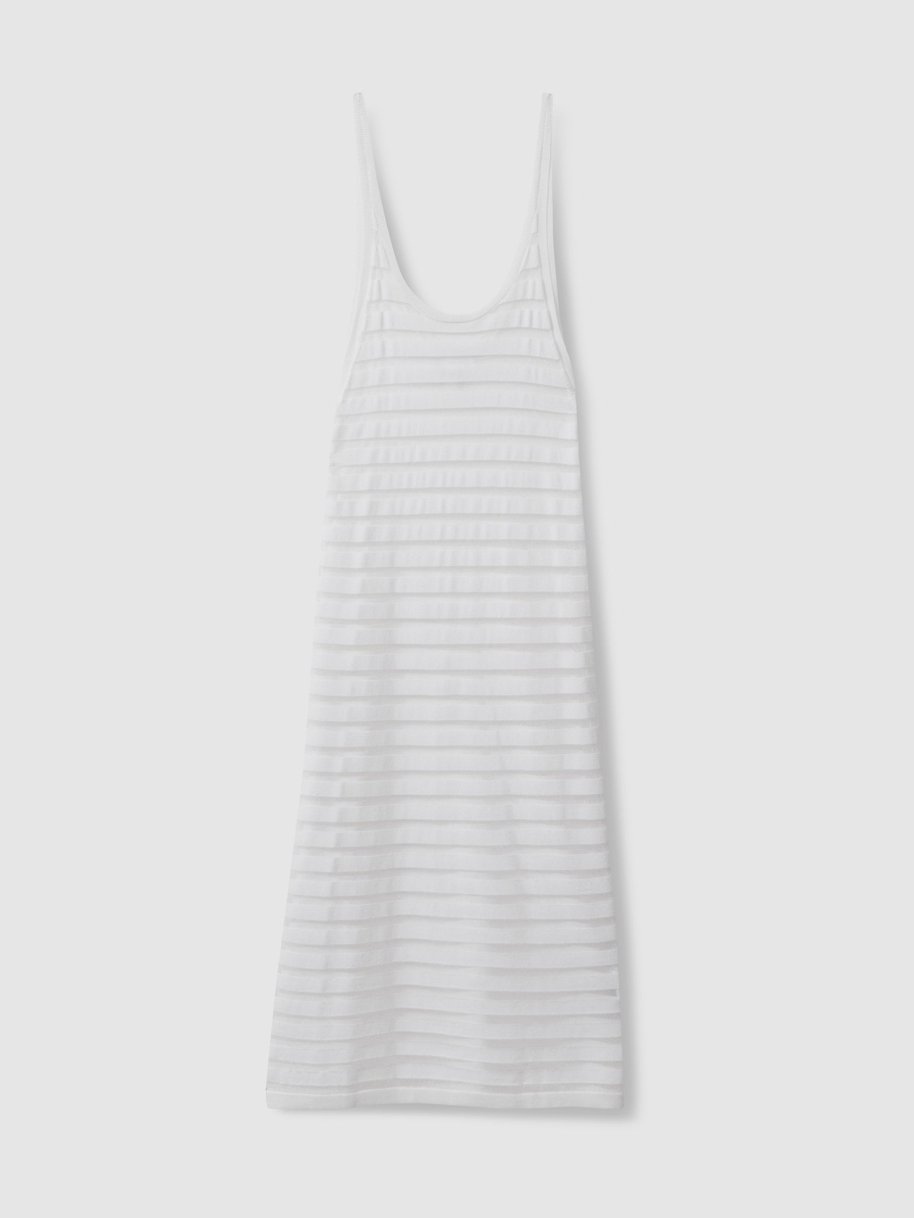 Calvin Klein Underwear Knitted Midi Dress in White - Image 2 of 5