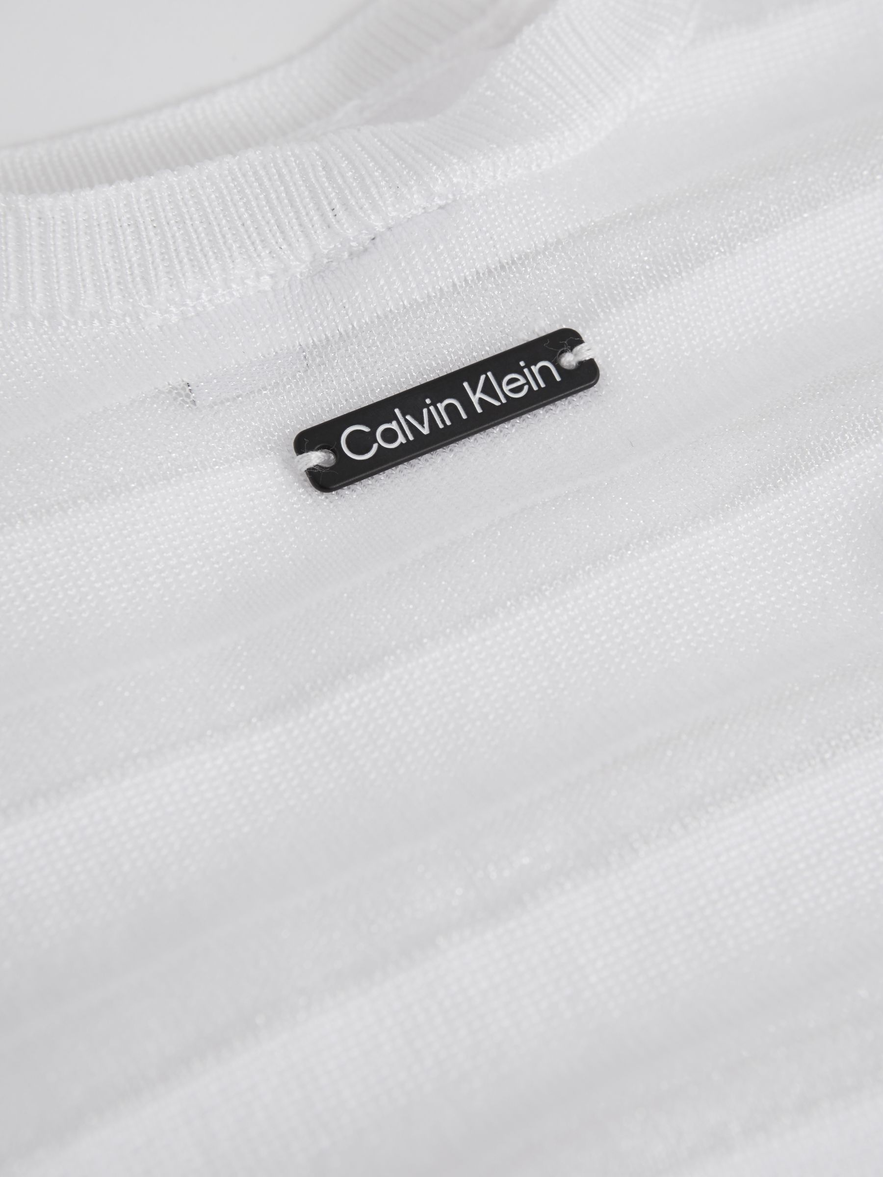 Calvin Klein Underwear Knitted Midi Dress in White - Image 5 of 5