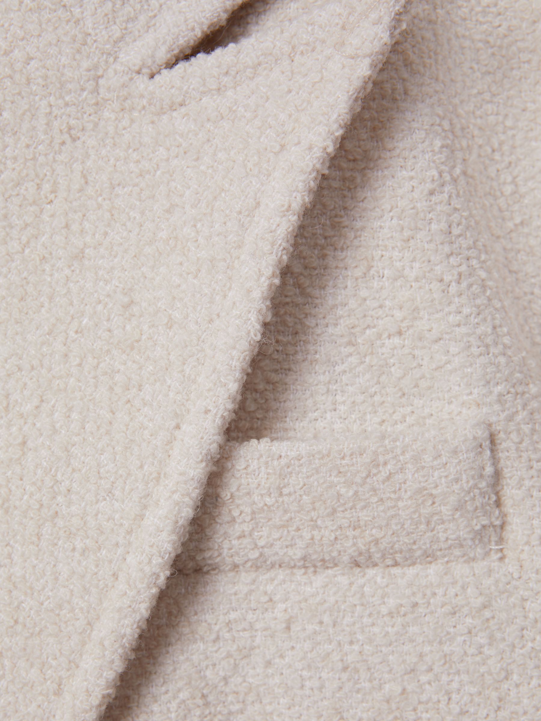 Meotine Wool Blend Boucle Coat in Cream - Image 7 of 7