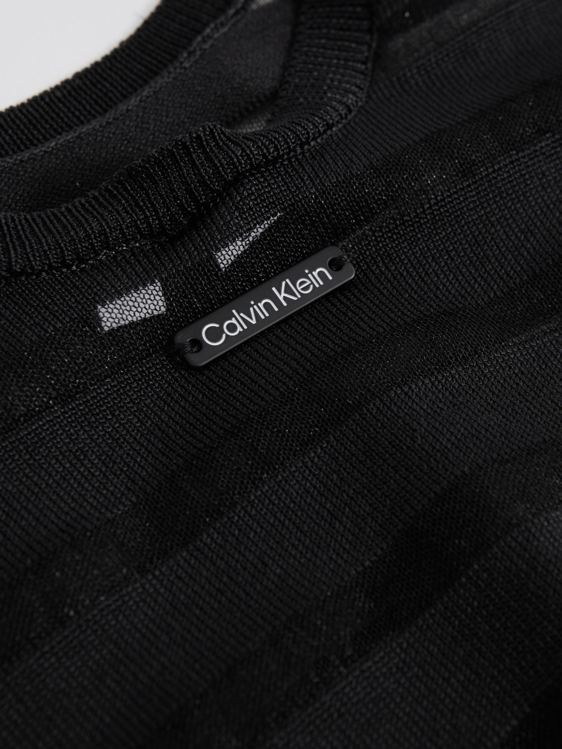 Calvin Klein Underwear Knitted Midi Dress in Black - Image 5 of 5