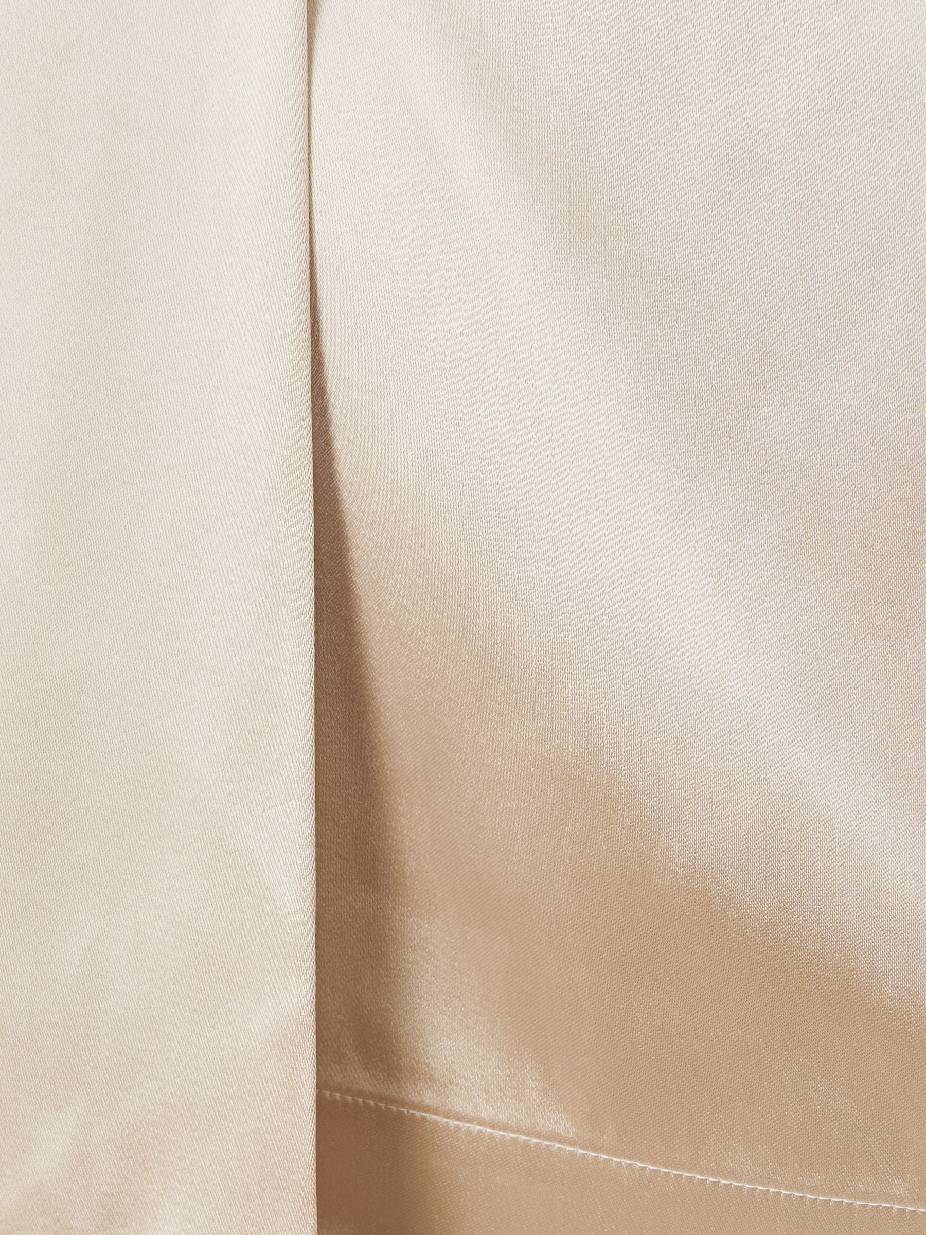 Atelier One-Shoulder Drape Back Top in Blush - Image 5 of 5
