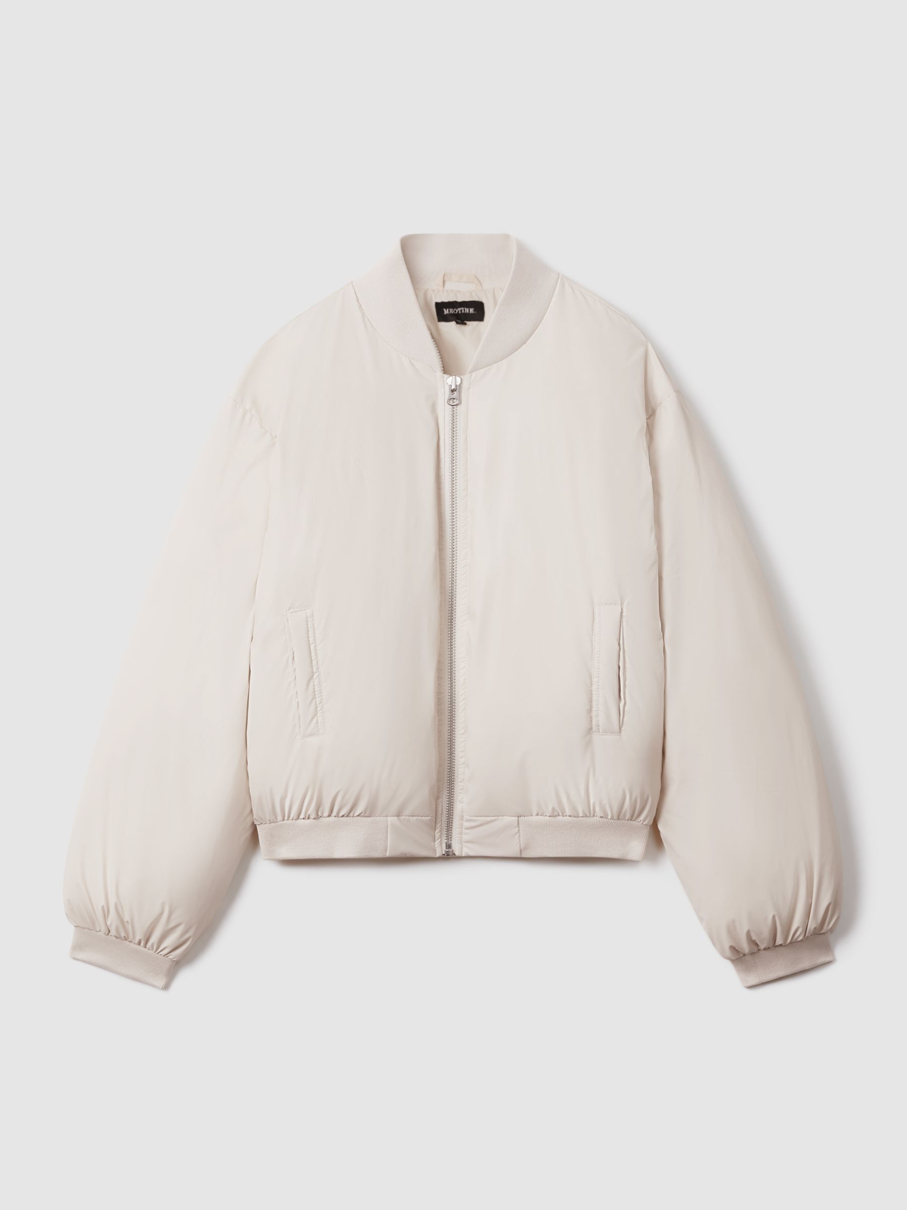 Meotine Bomber Jacket in Cream - Image 2 of 6