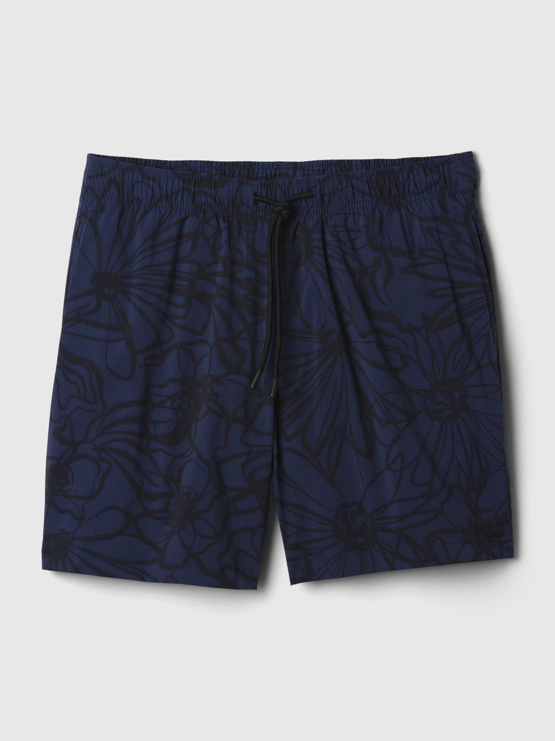 Blue Floral Floral Swim Short - Image 5 of 5