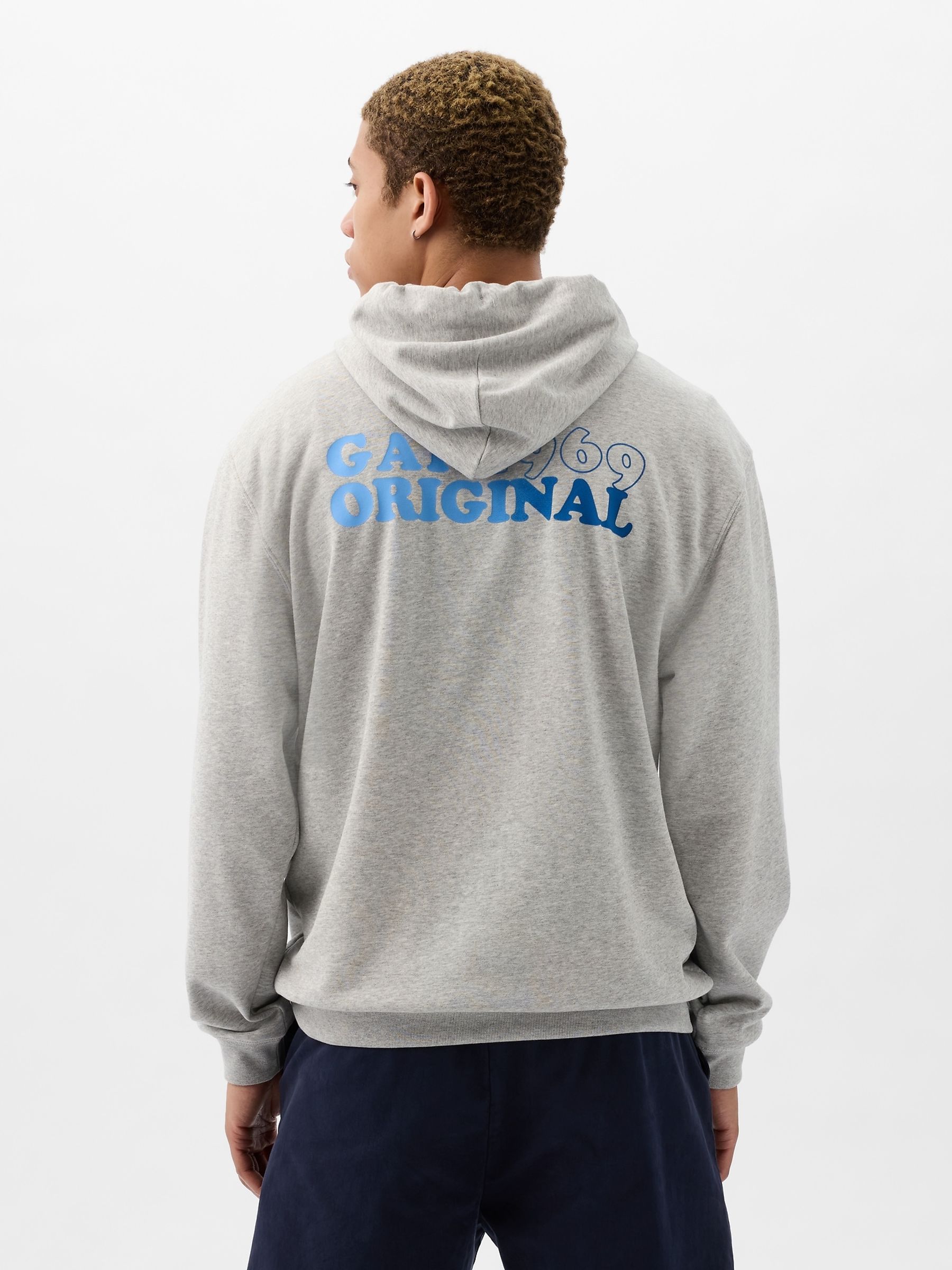 Grey 1969 Logo Graphic Hoodie - Image 2 of 5