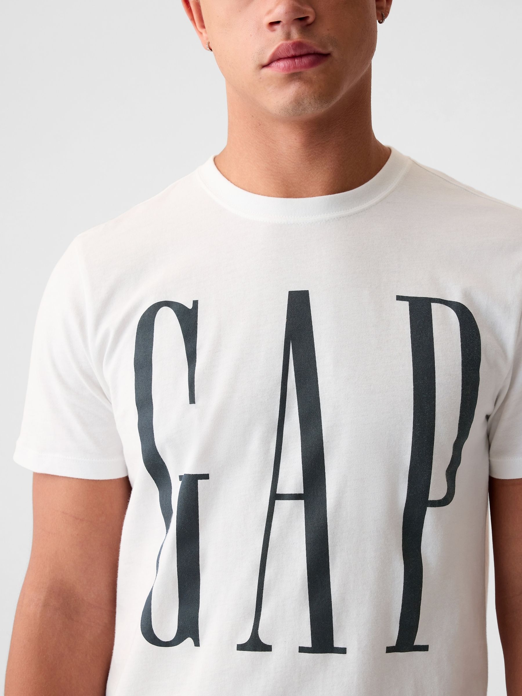 White Everyday Logo 100% Cotton Crew Neck Short Sleeve T-Shirt - Image 4 of 7