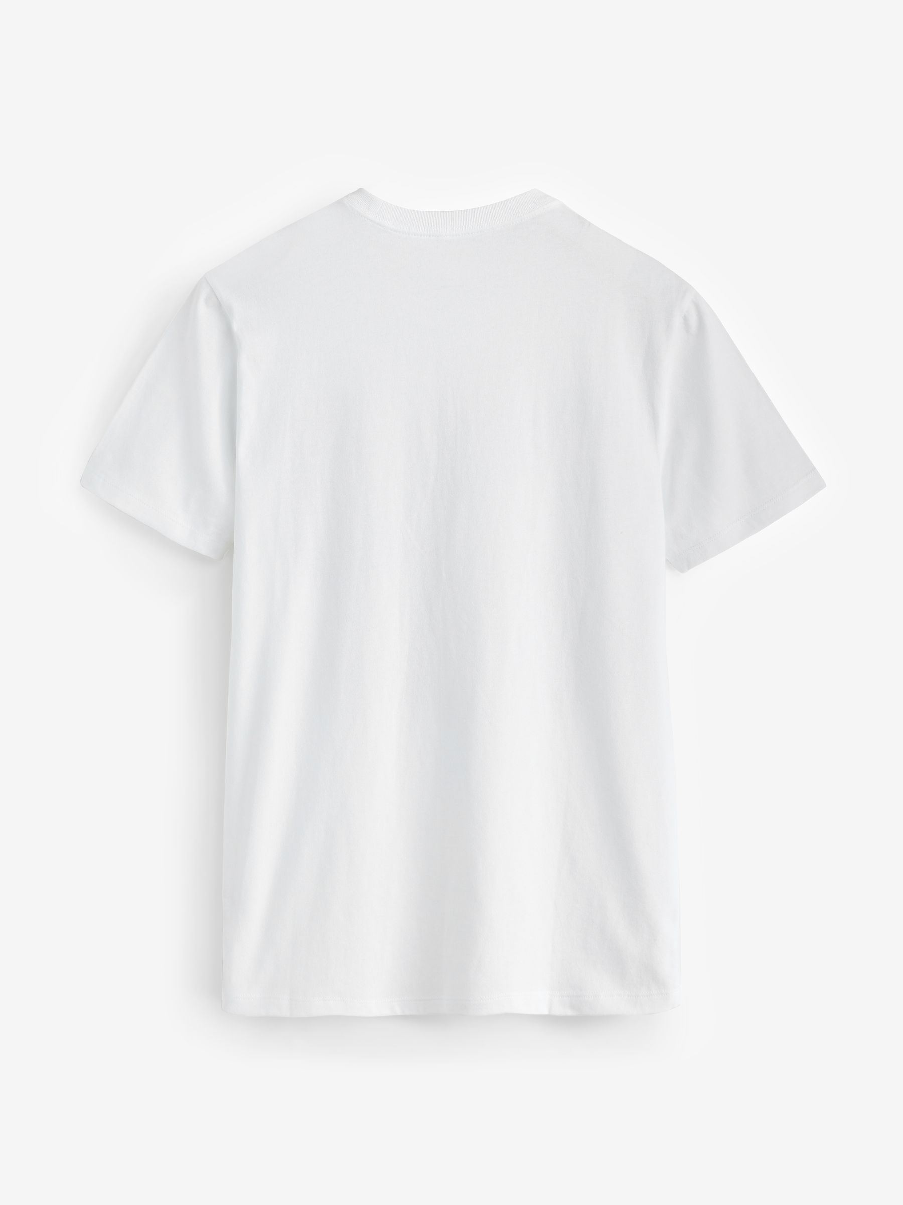 White Everyday Logo 100% Cotton Crew Neck Short Sleeve T-Shirt - Image 6 of 7