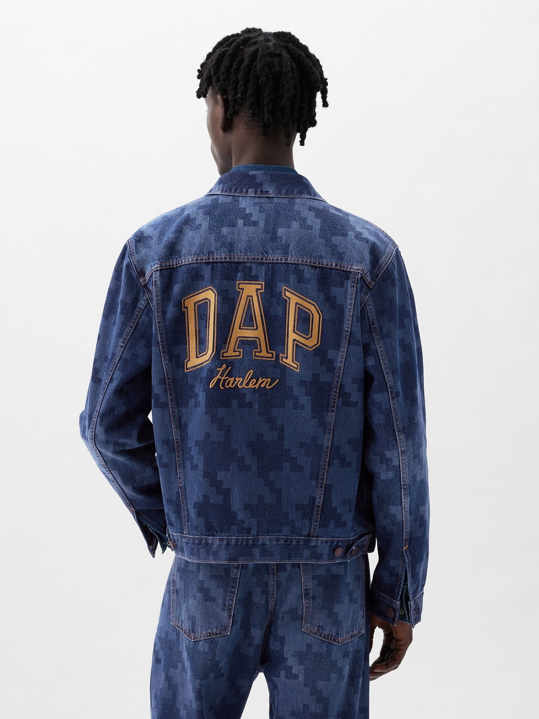 Blue Dapper Dan Organic Cotton Icon Denim Jacket - Image 2 of 5