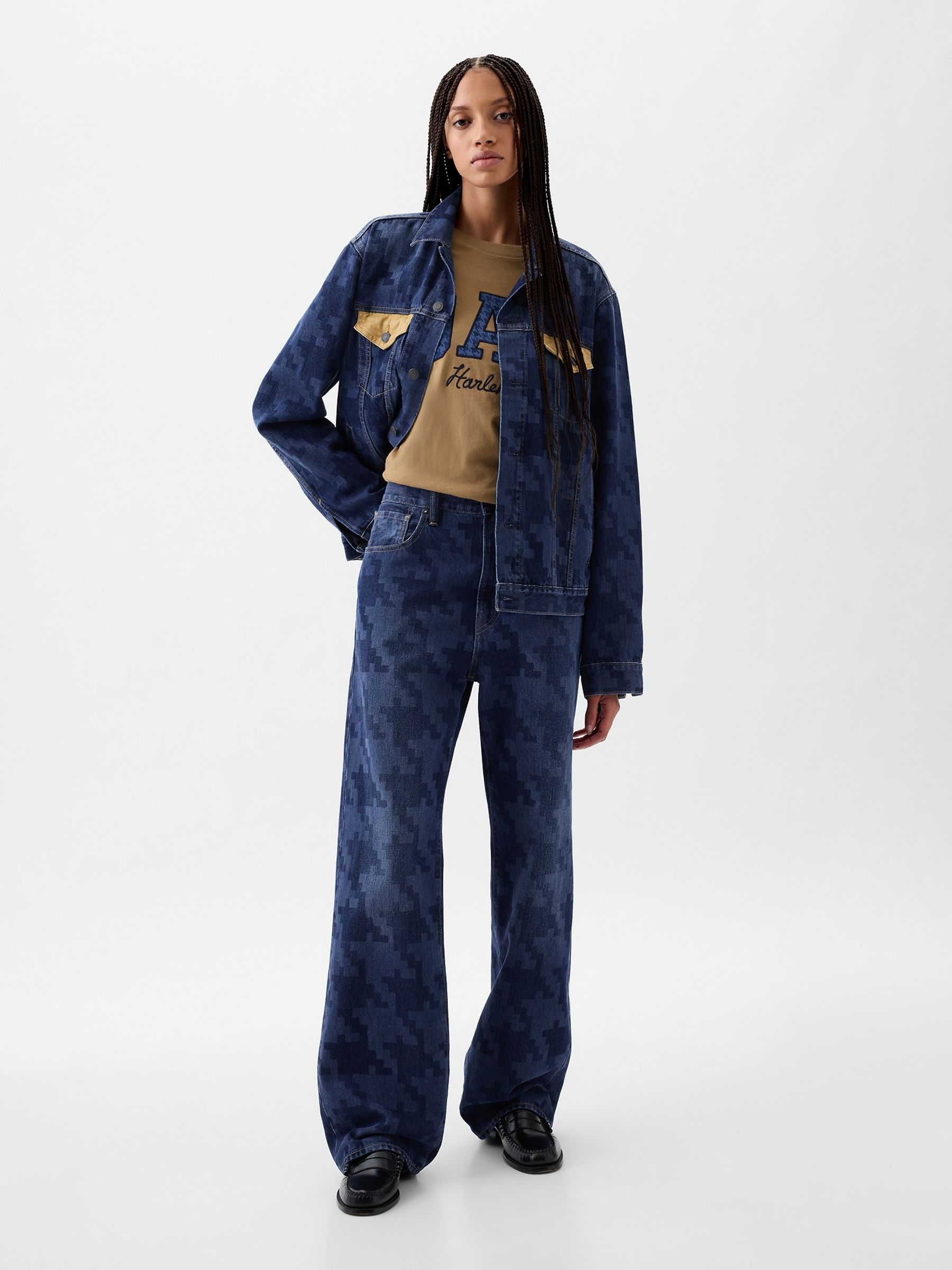 Blue Dapper Dan Organic Cotton Icon Denim Jacket - Image 4 of 5