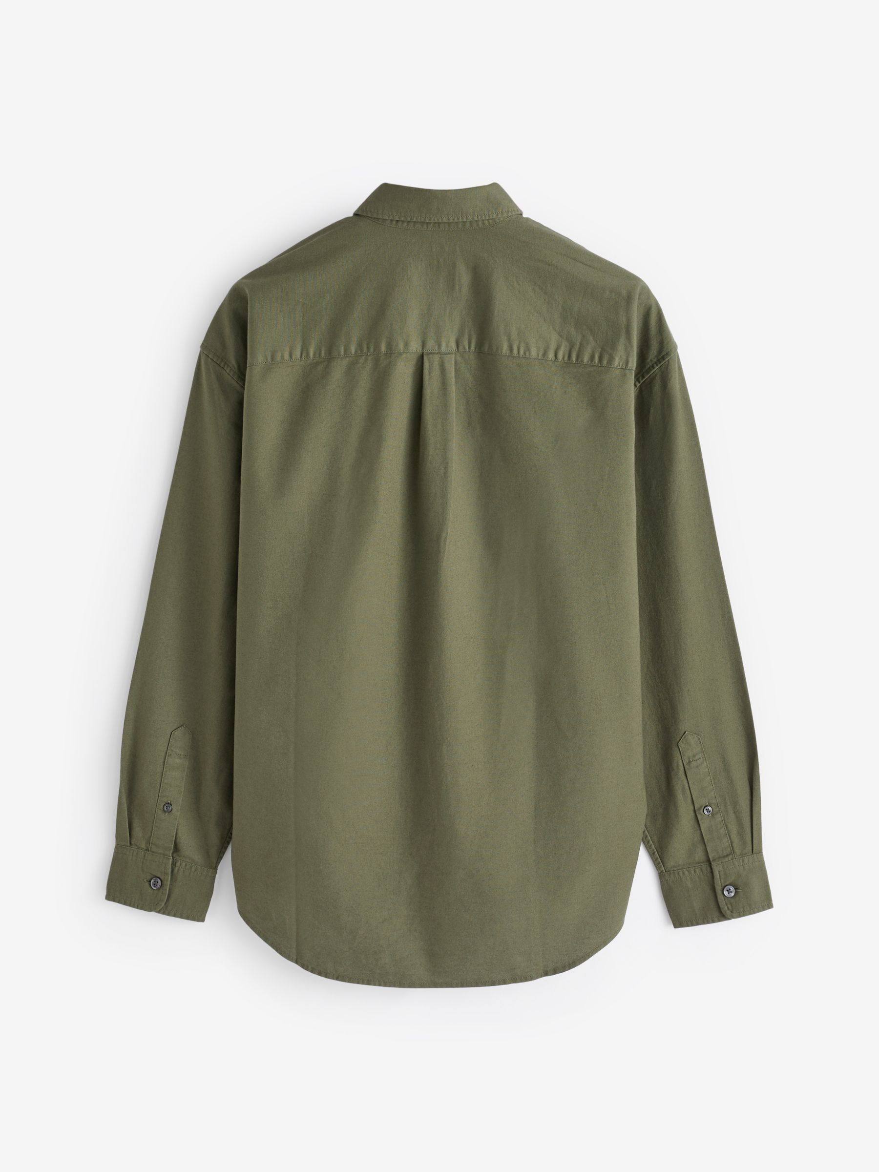 Green Long Sleeve Oversized Oxford Shirt - Image 5 of 6