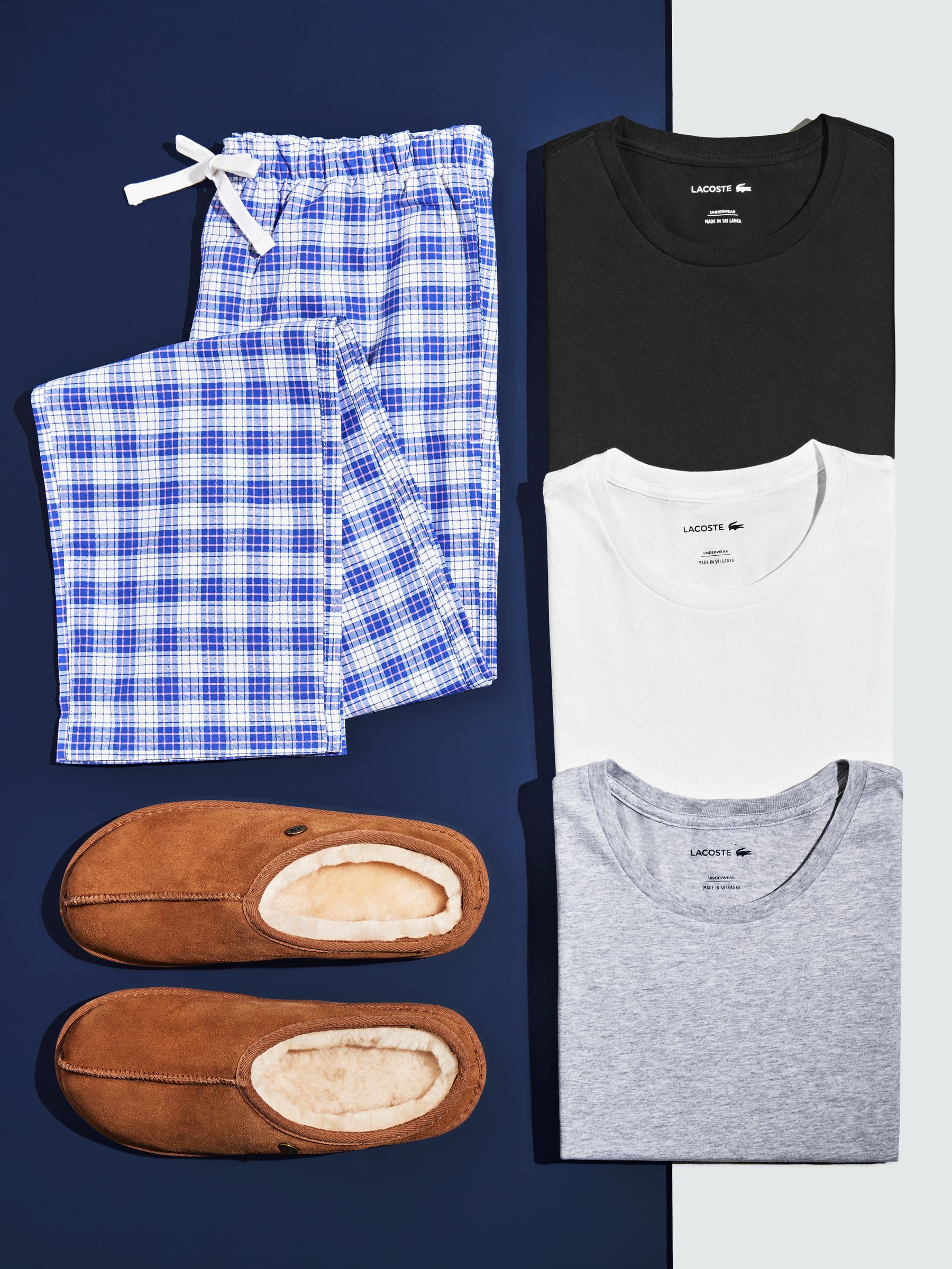 Dark Blue Check Soft Cotton Woven Pyjama Bottoms - Image 4 of 4