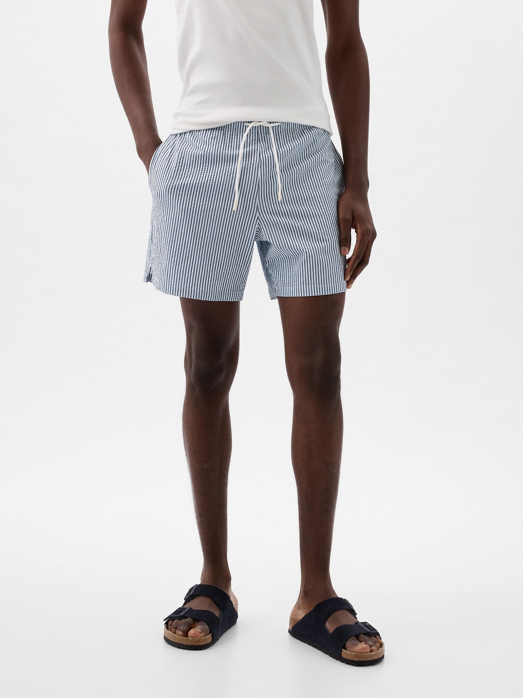 Blue Stripe Swim Short - Image 1 of 1