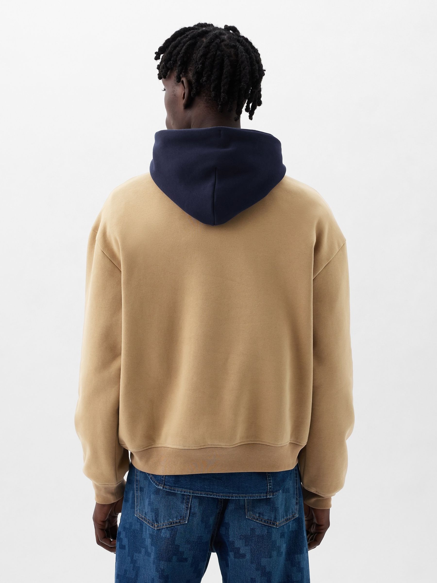 Brown Dapper Dan Colourblock Logo Hoodie - Image 2 of 5