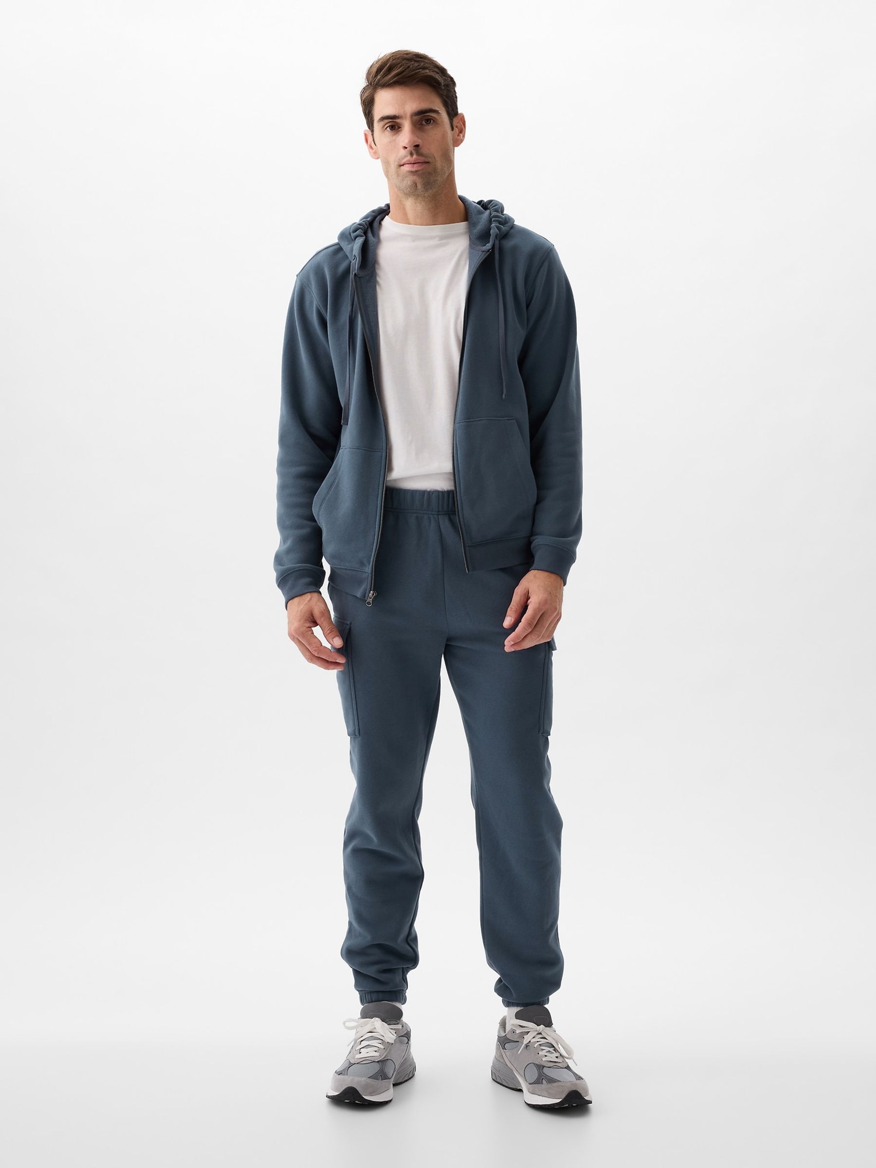 Blue Relaxed Vintage Soft Cargo Joggers - Image 1 of 3
