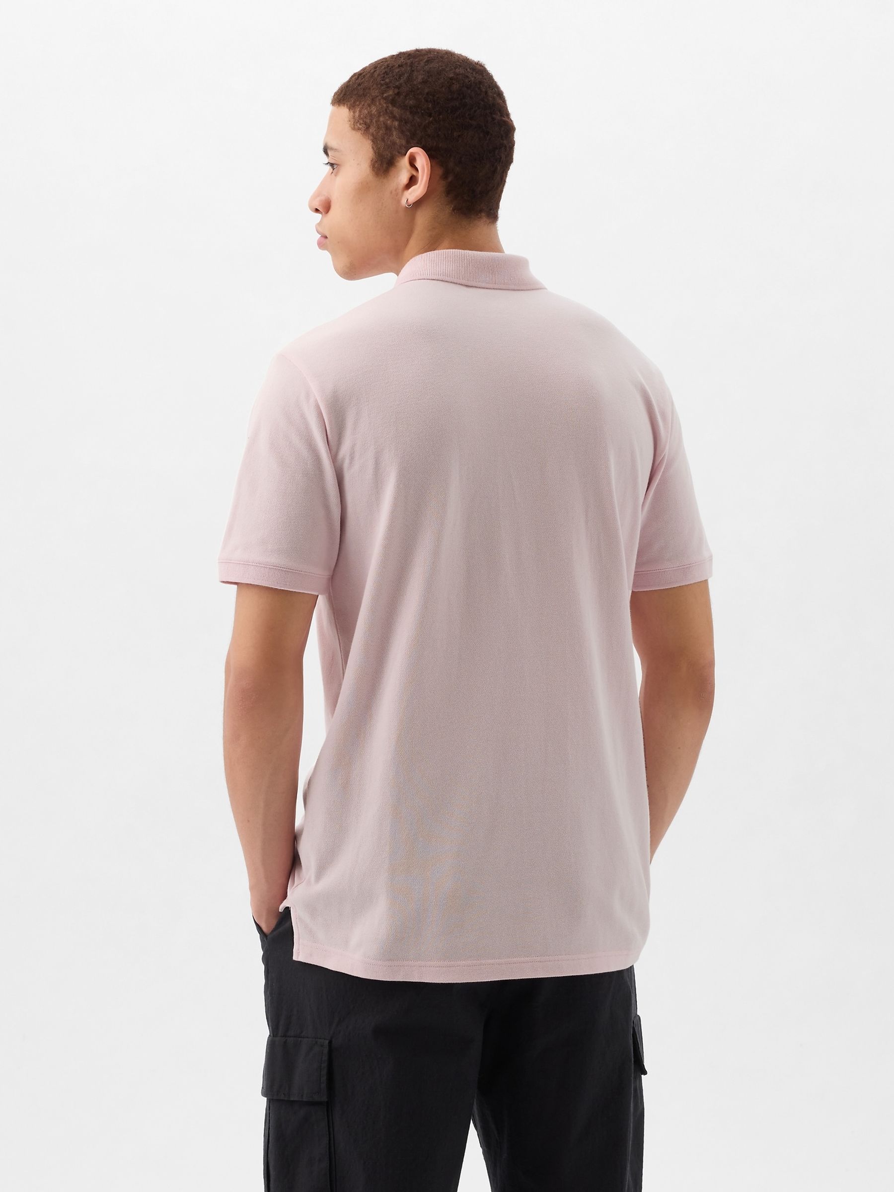 Pink Logo Pique Short Sleeve Polo Shirt - Image 2 of 3