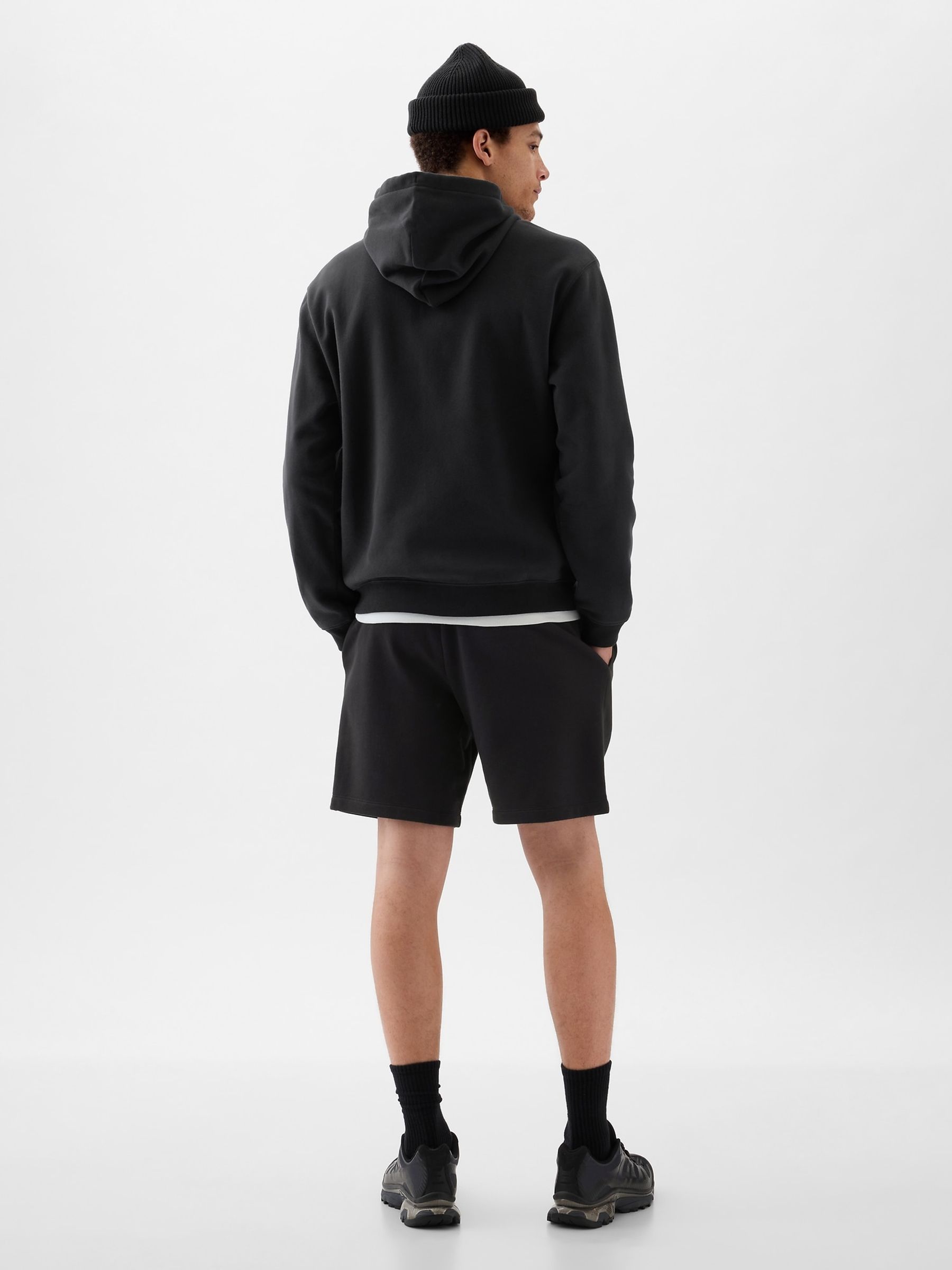 Black Pull On Logo Shorts - Image 2 of 4