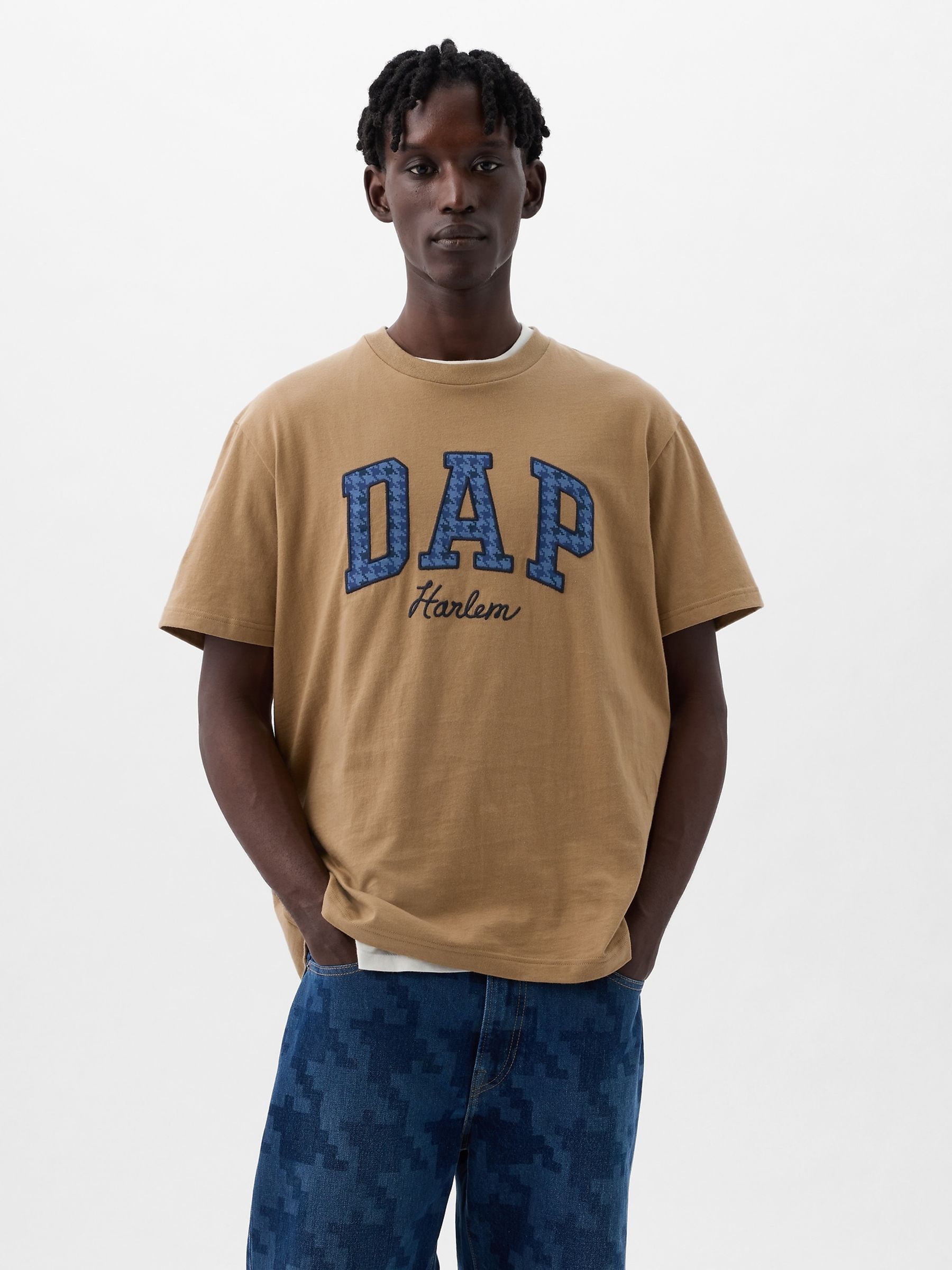 Brown Dapper Dan Logo T-Shirt - Image 1 of 1