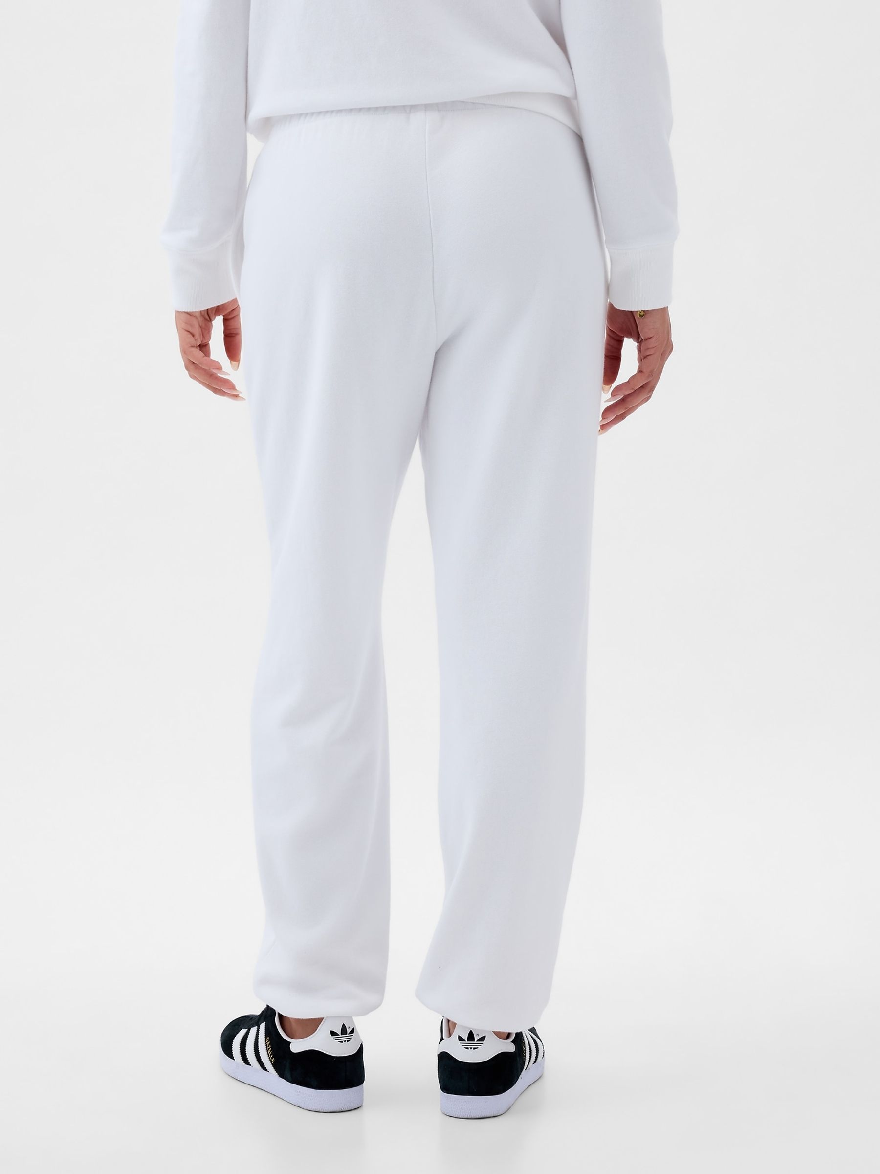 White Logo Soft Joggers - Image 2 of 3