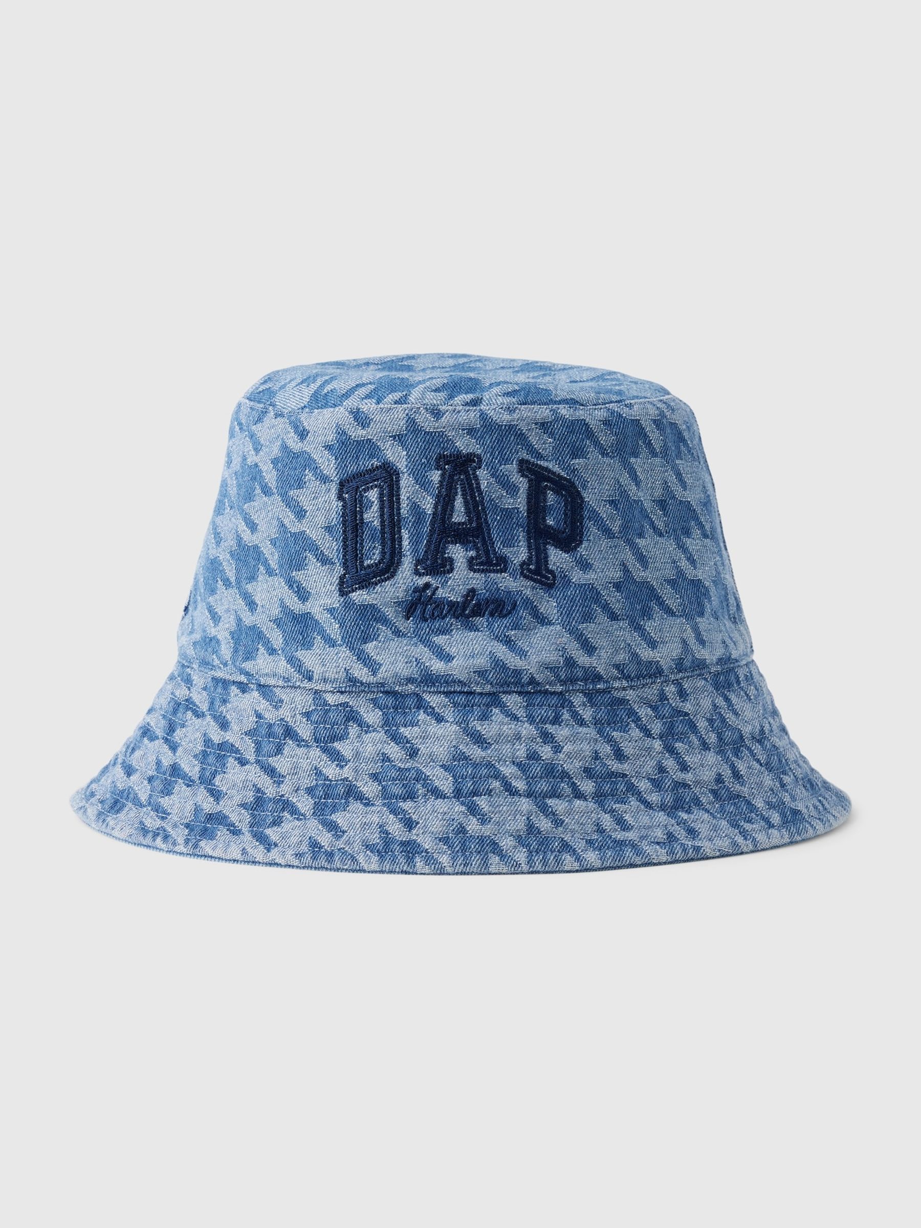 Blue Adult Dapper Dan Logo Denim Bucket Hat - Image 1 of 1