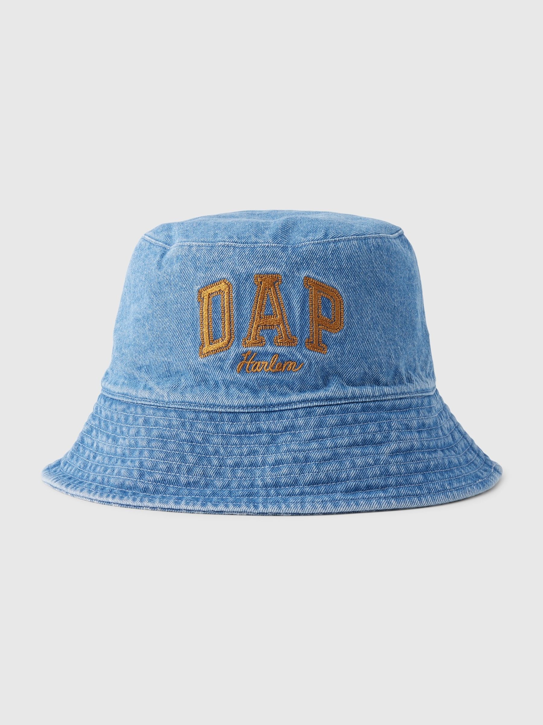 Blue Adult Dapper Dan Logo Denim Bucket Hat - Image 2 of 2