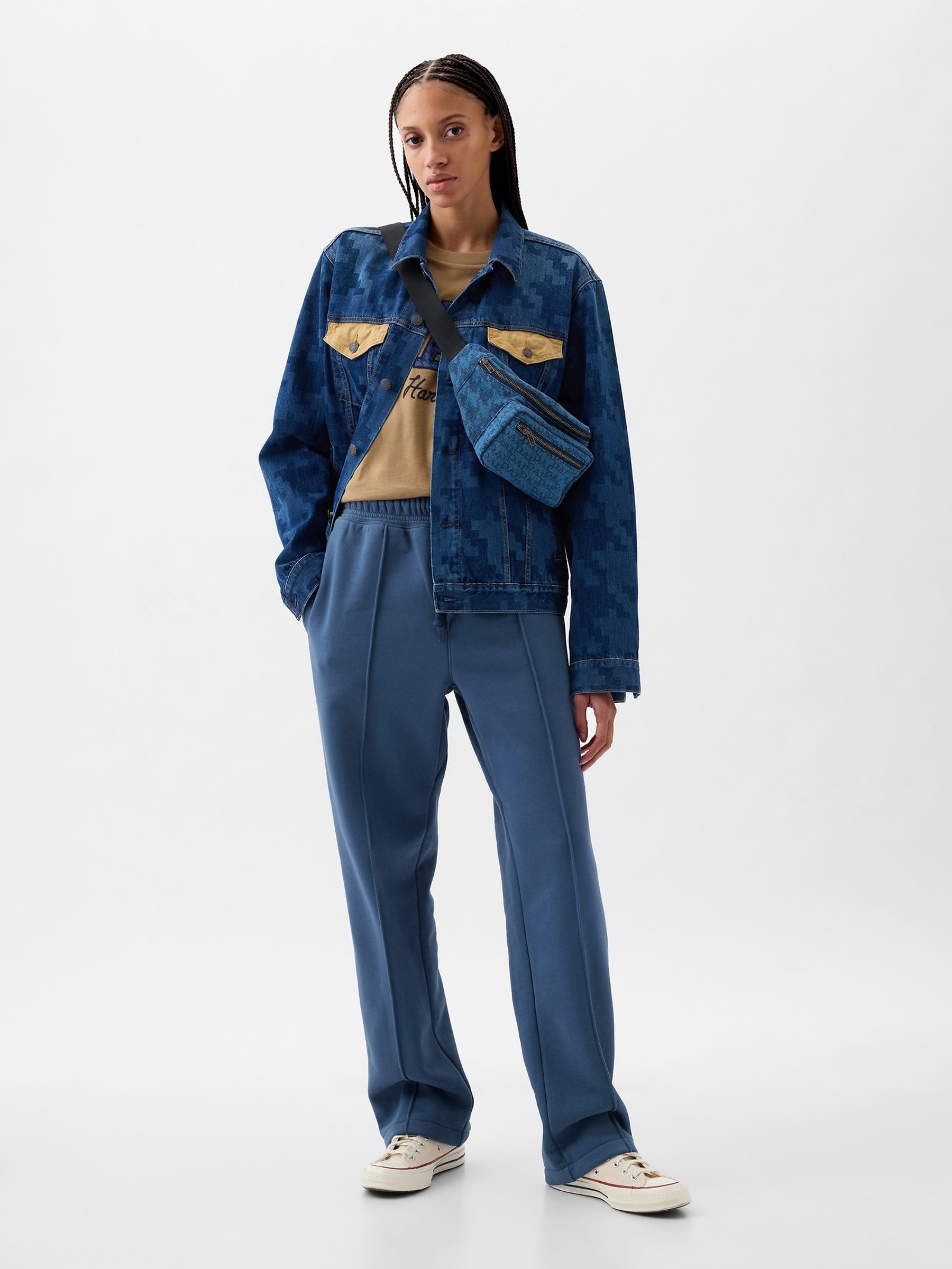 Blue Adults Dapper Dan Denim Belt Bag - Image 3 of 3