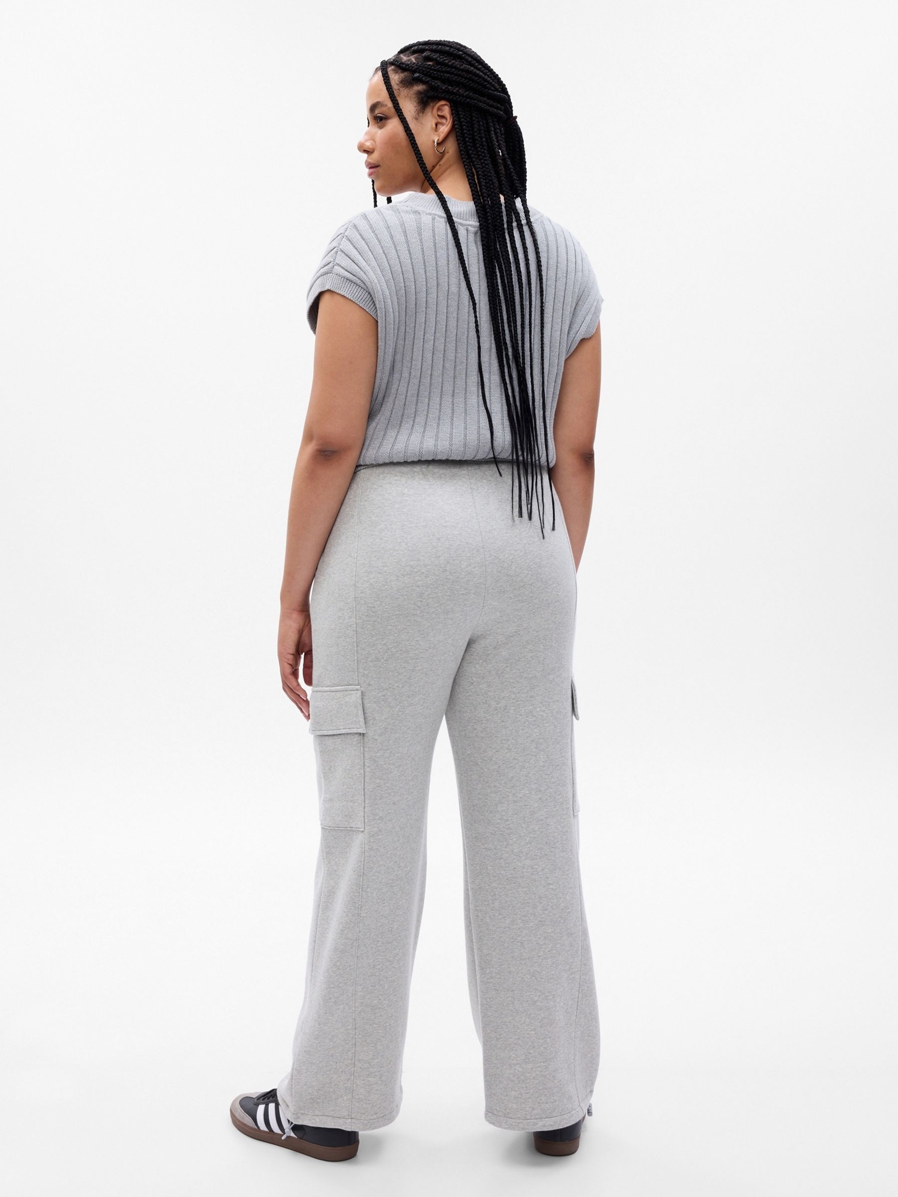 Grey Vintage Soft Cargo Joggers - Image 4 of 5