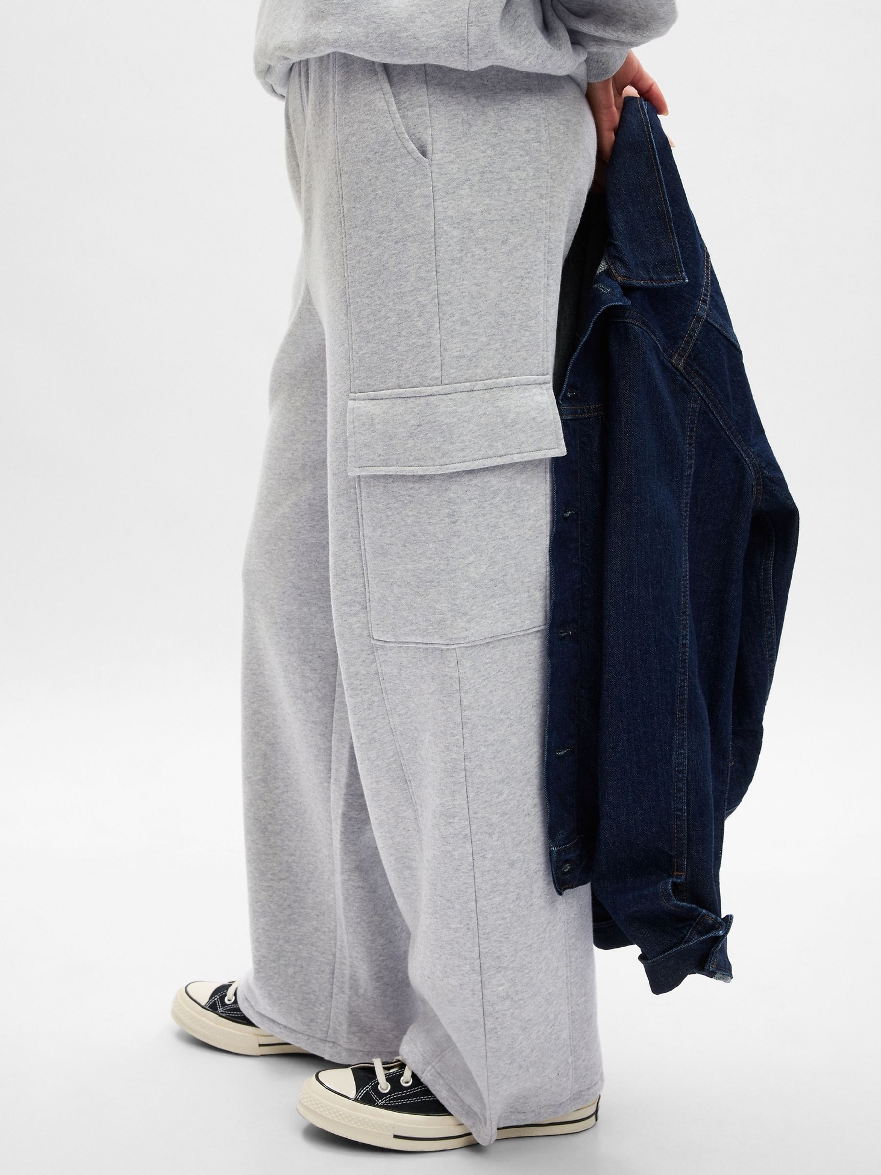Grey Vintage Soft Cargo Joggers - Image 5 of 5