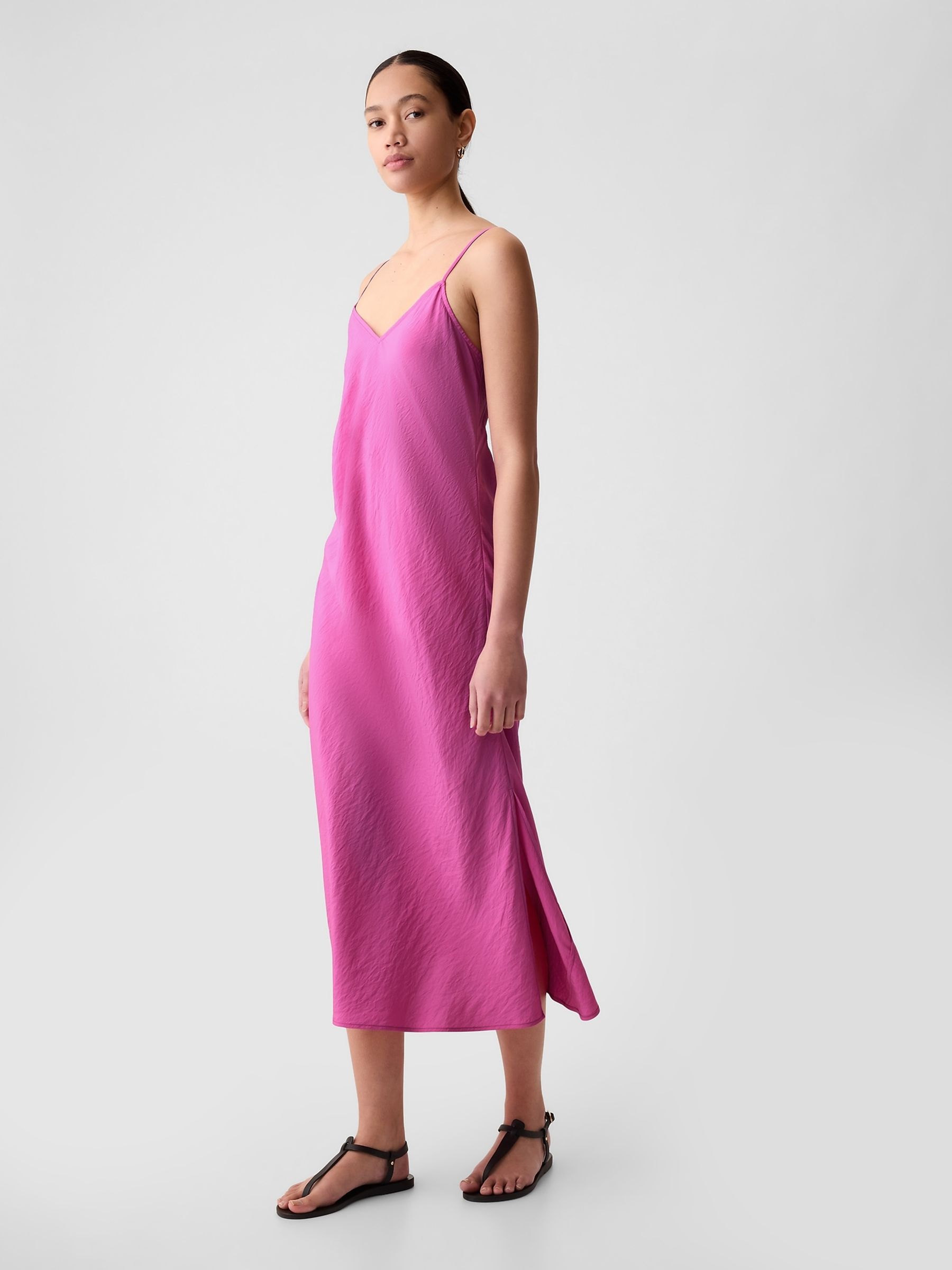Pink Slip Midi Dress - Image 3 of 4
