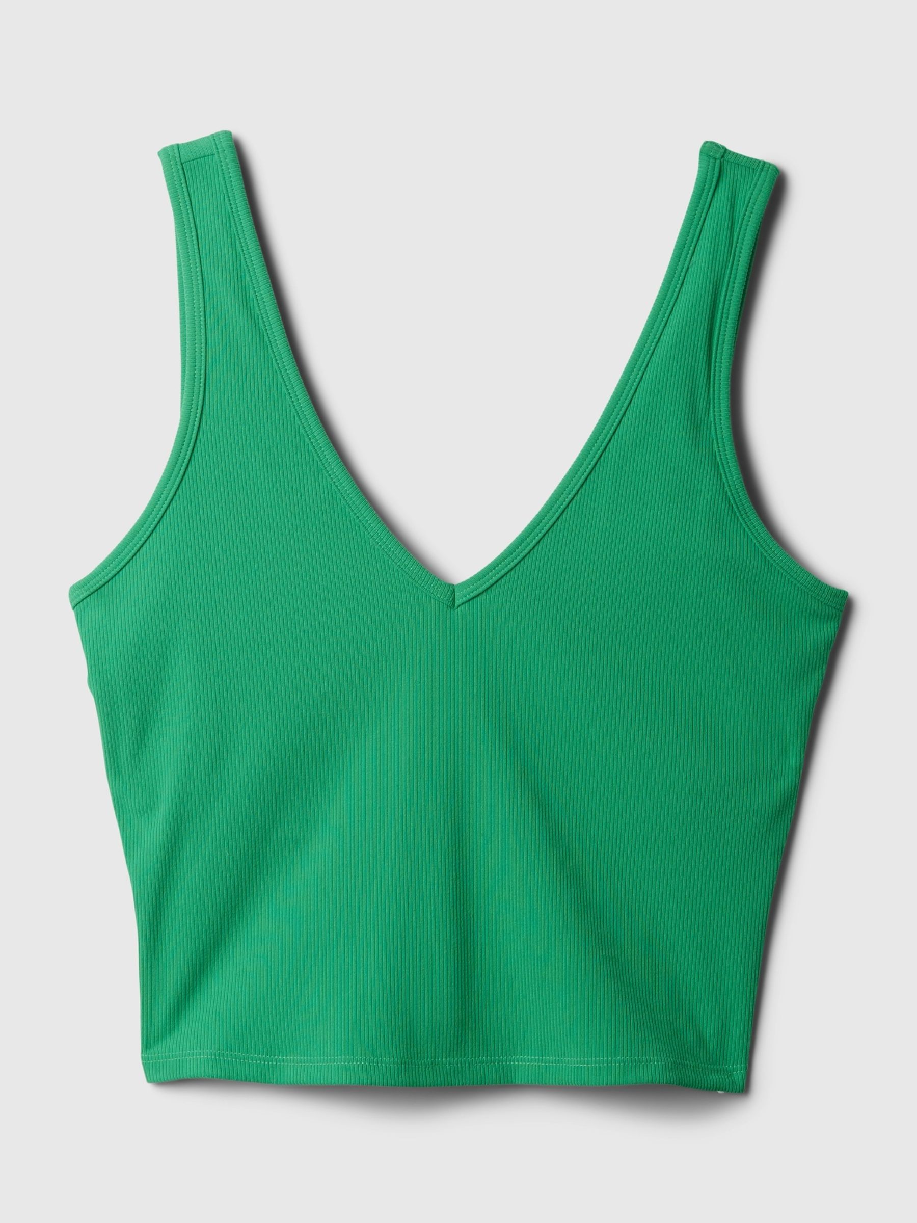 Green Studio Ribbed V Neck Brami - Image 4 of 4
